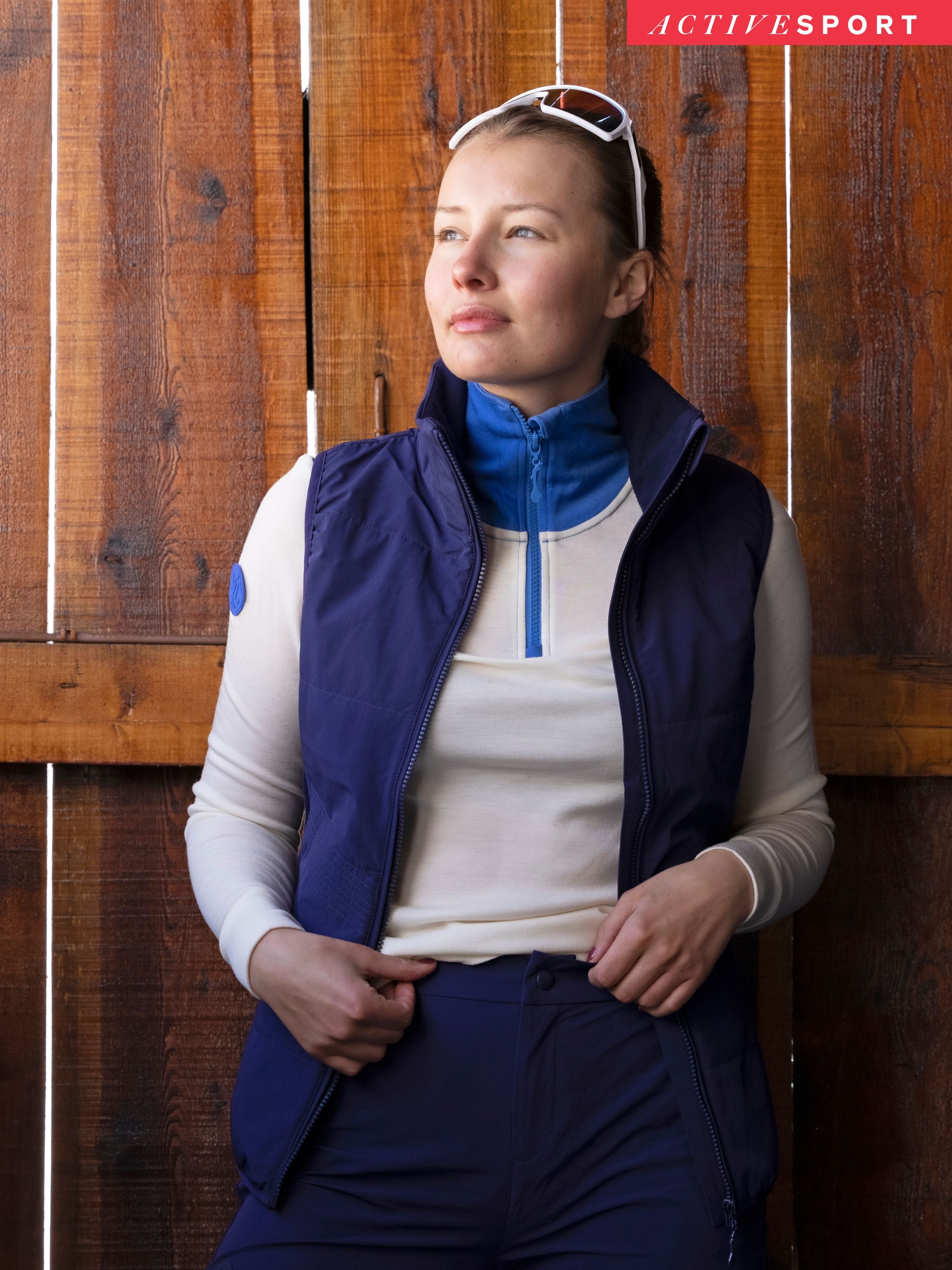 Gausta Merino Half-zip White