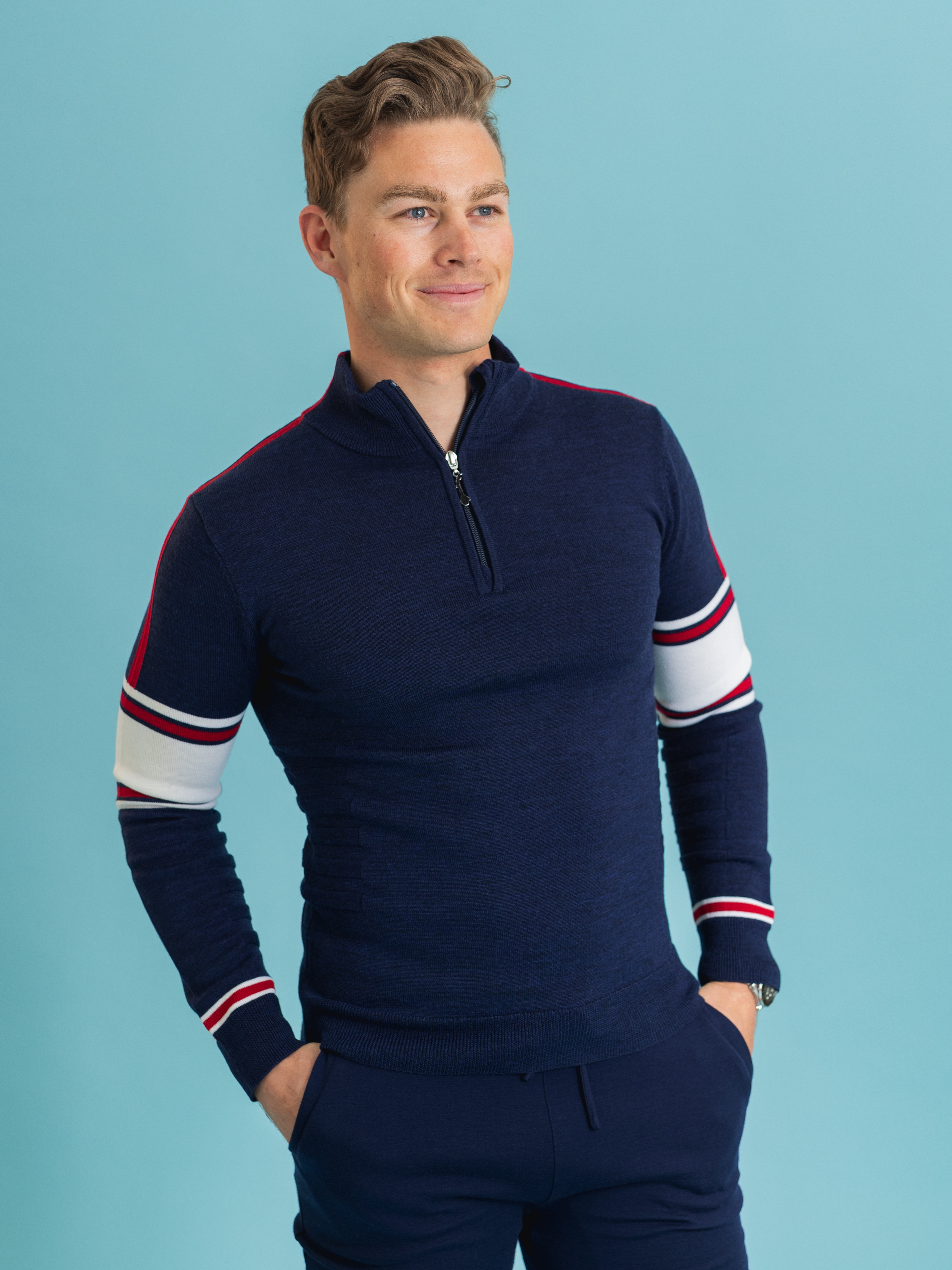 Hemsedal Merino Knit Sweater Blue Ink