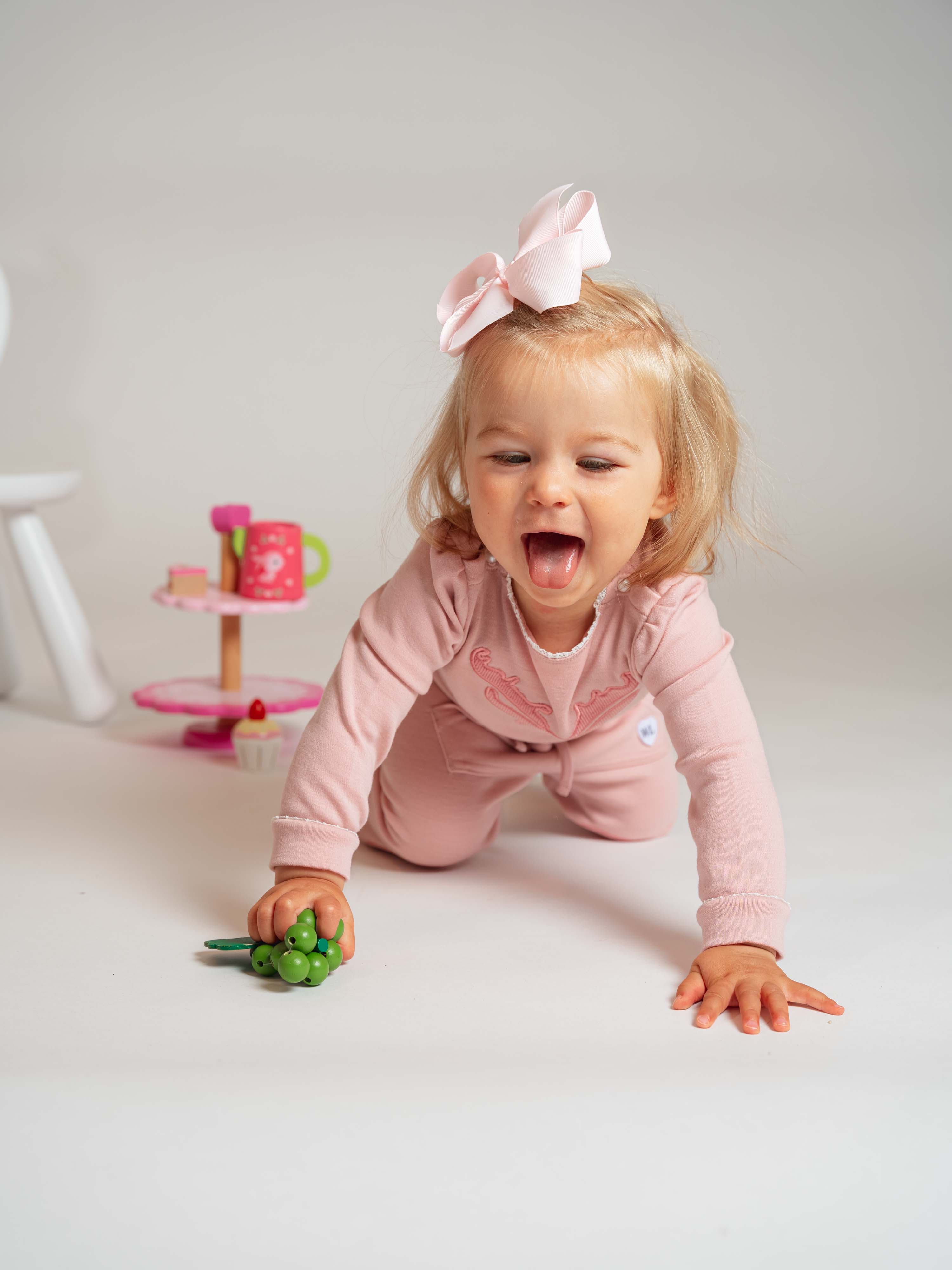 Bergen baby girl pants Old Pink