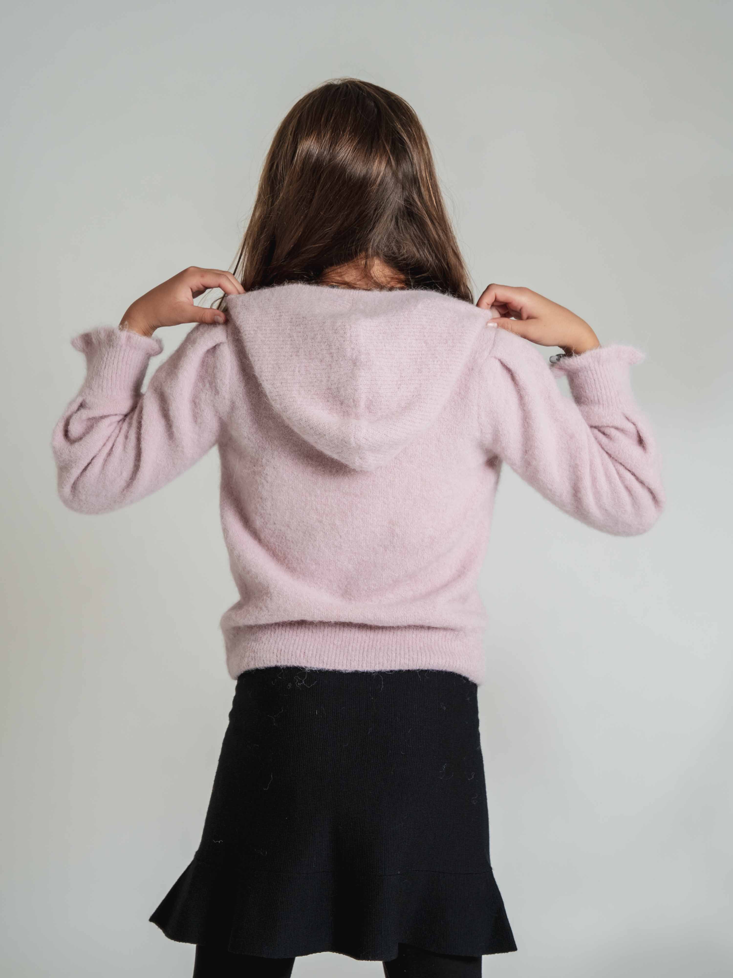 Tromsø knitted Hood Light Pink