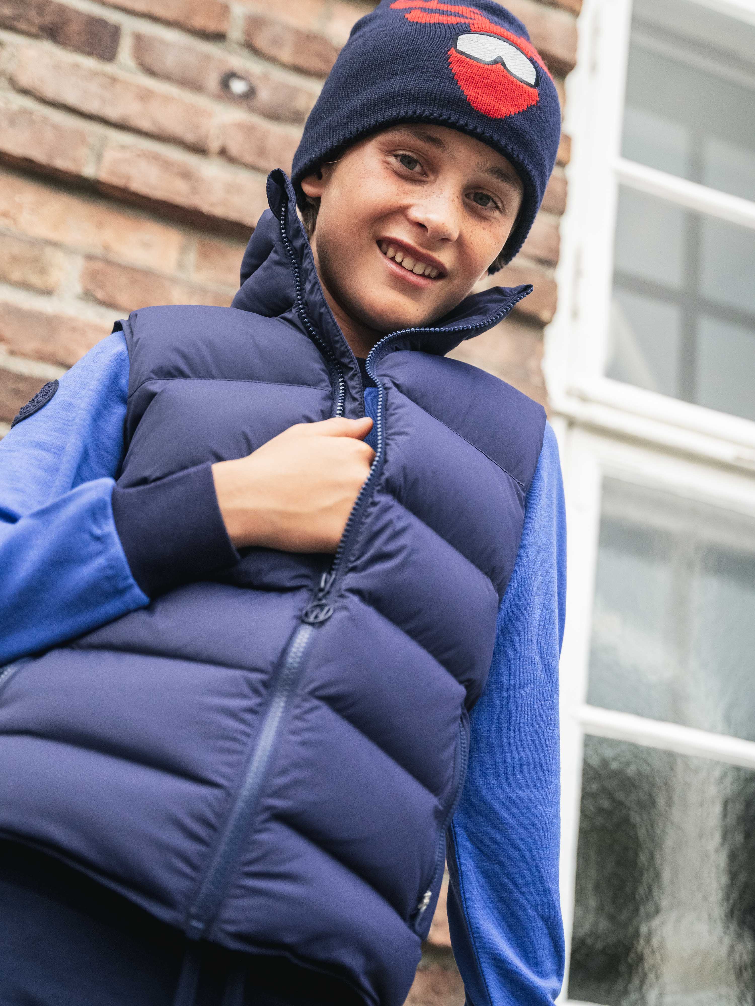 Kristiansand Down Vest Blue Ink