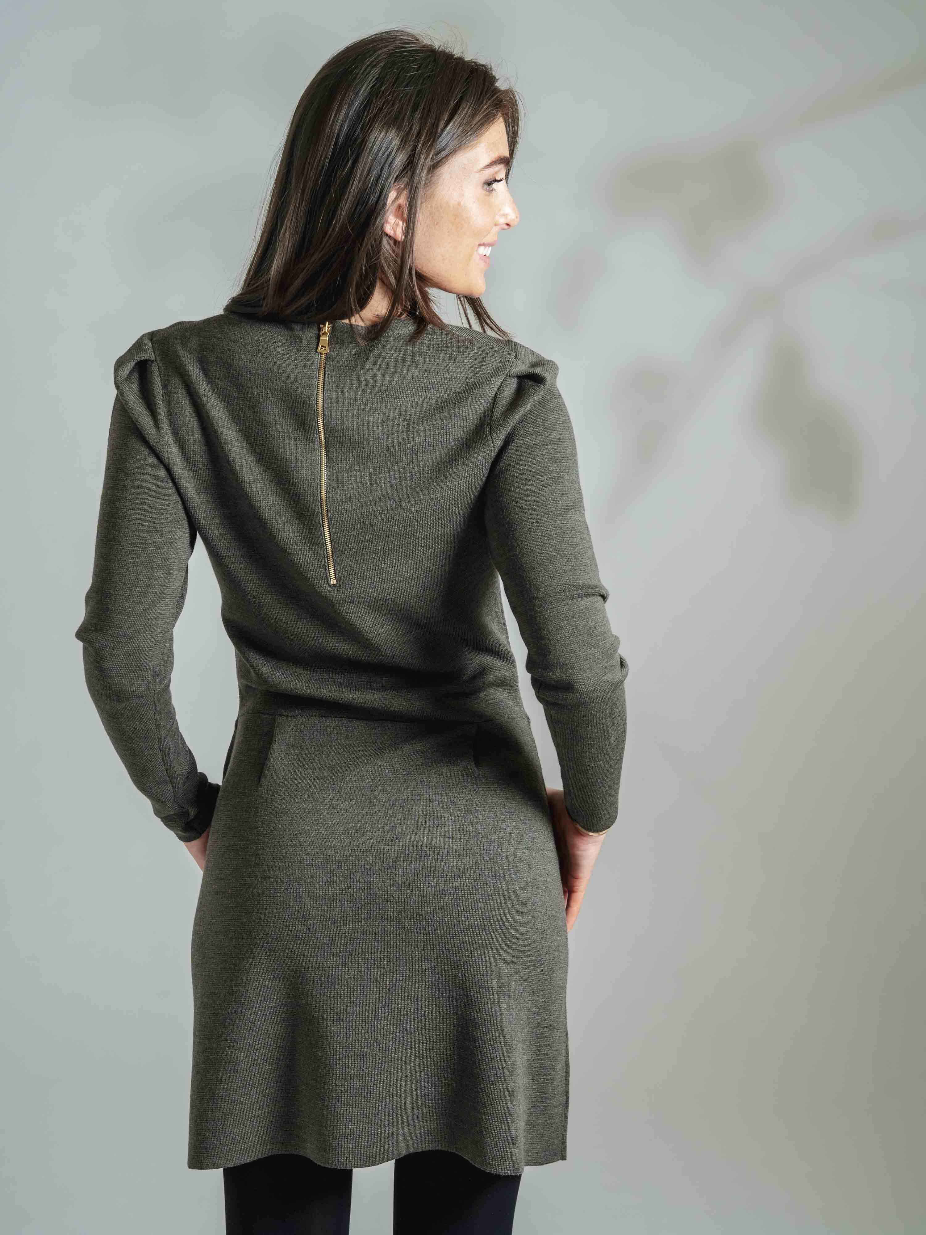Moltinden Wool Dress Green