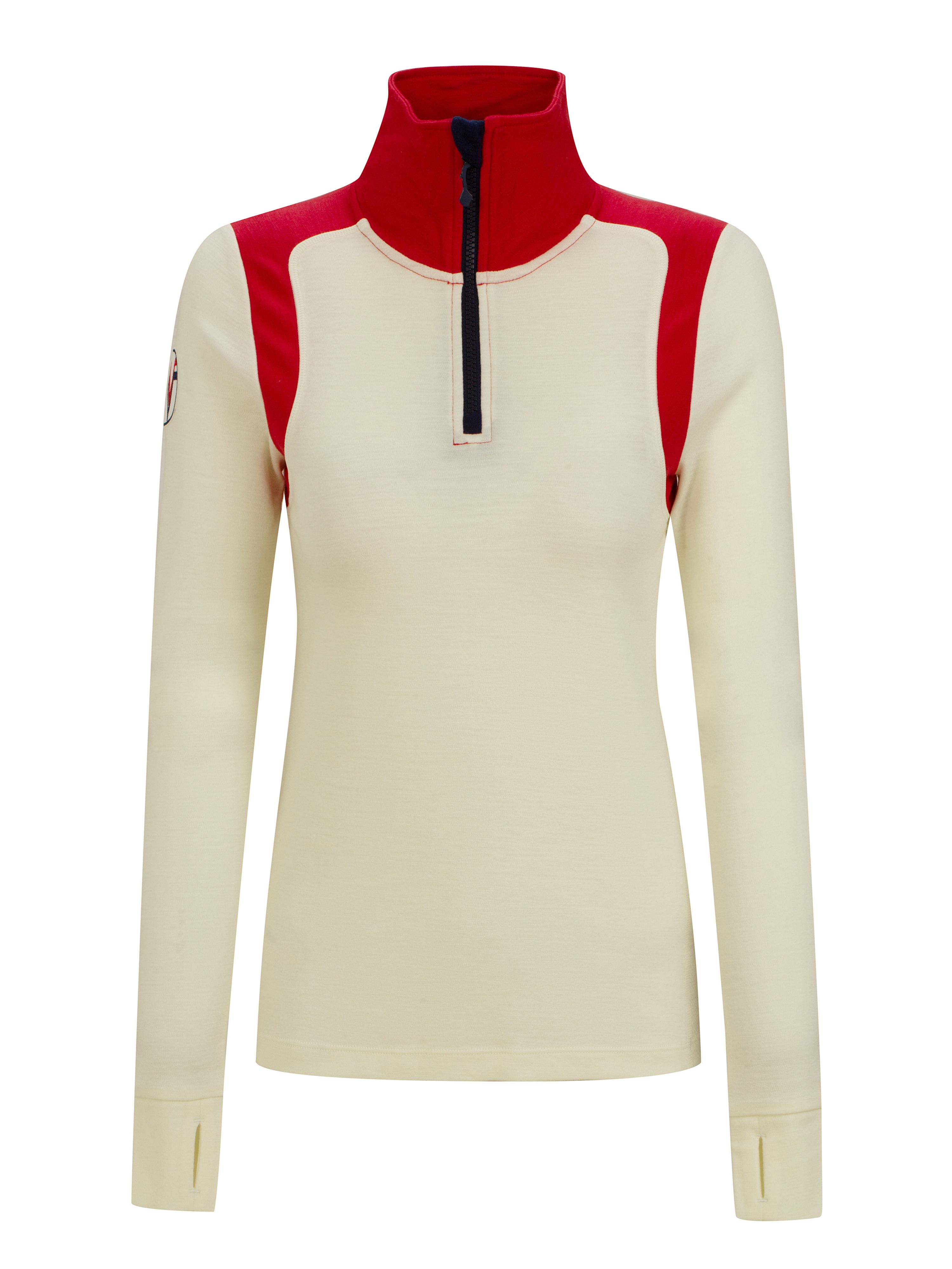 Gausta Merino Half-zip Snow White