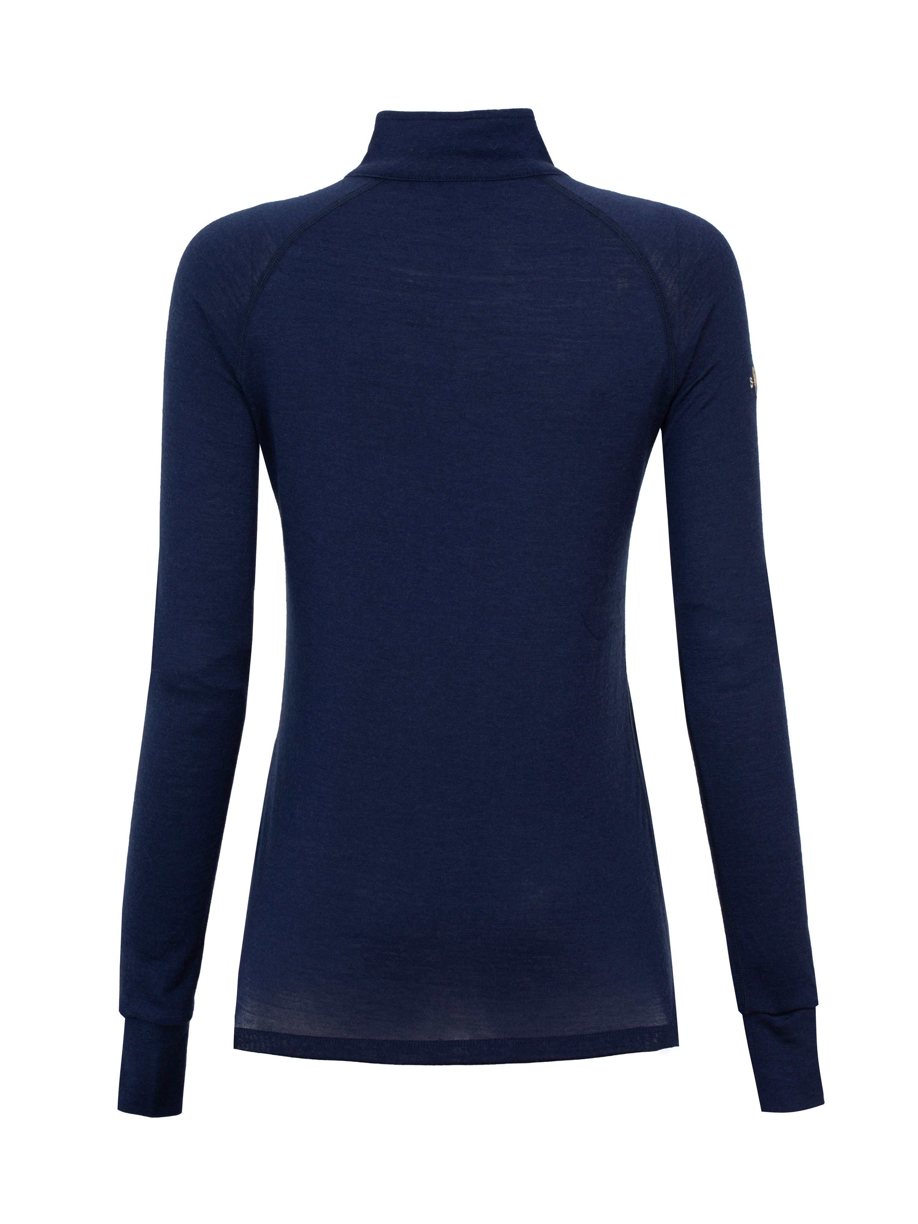 Rena Merino Half-zip Base Layer Top Light Pink