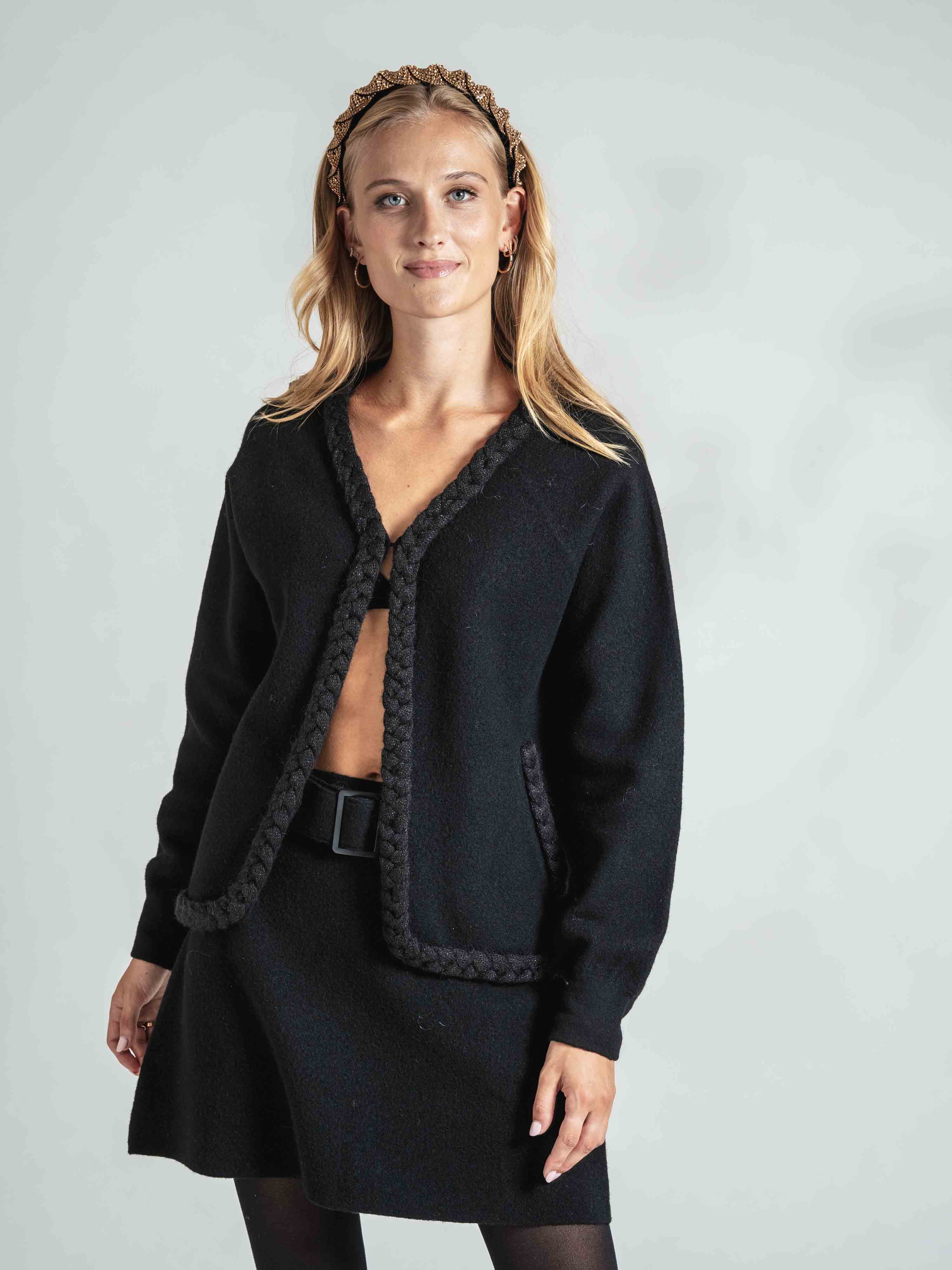 Trolltunga Bouclé Jacket Black
