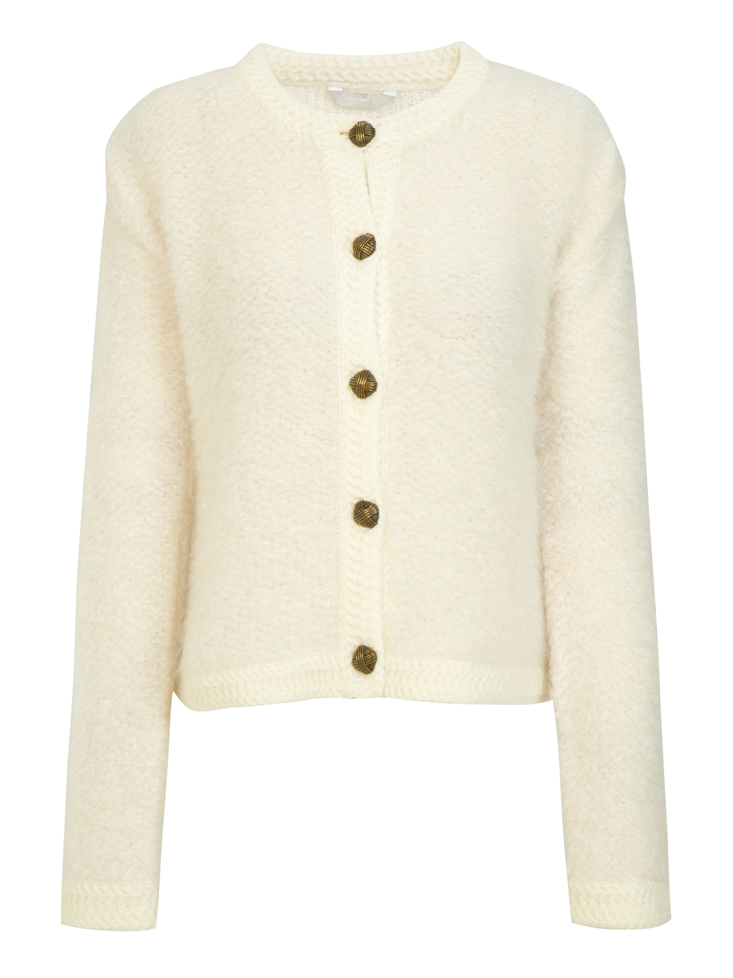 Aurland Chunky Mohair Cardigan Ivory