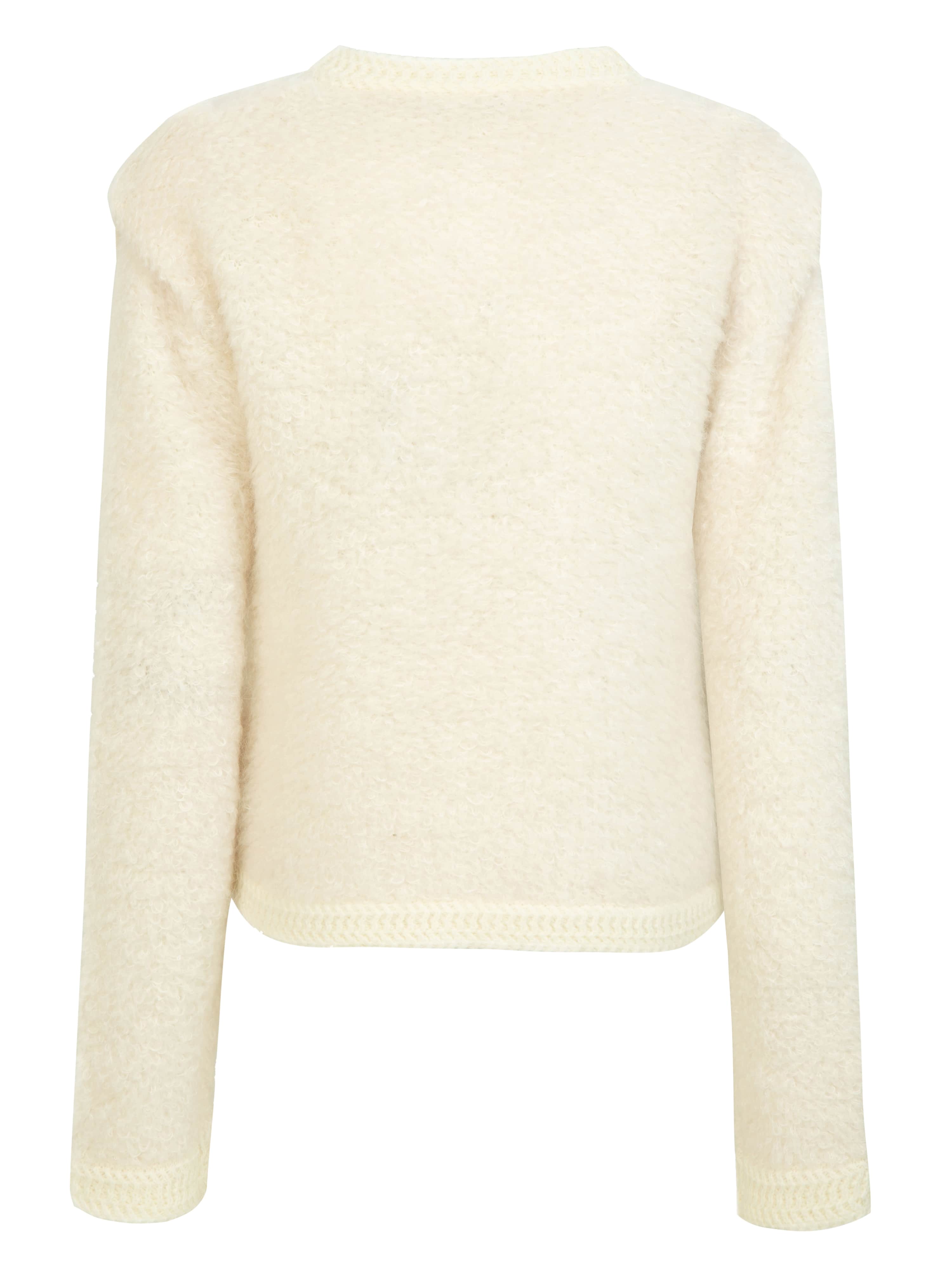 Aurland Chunky Mohair Cardigan Ivory