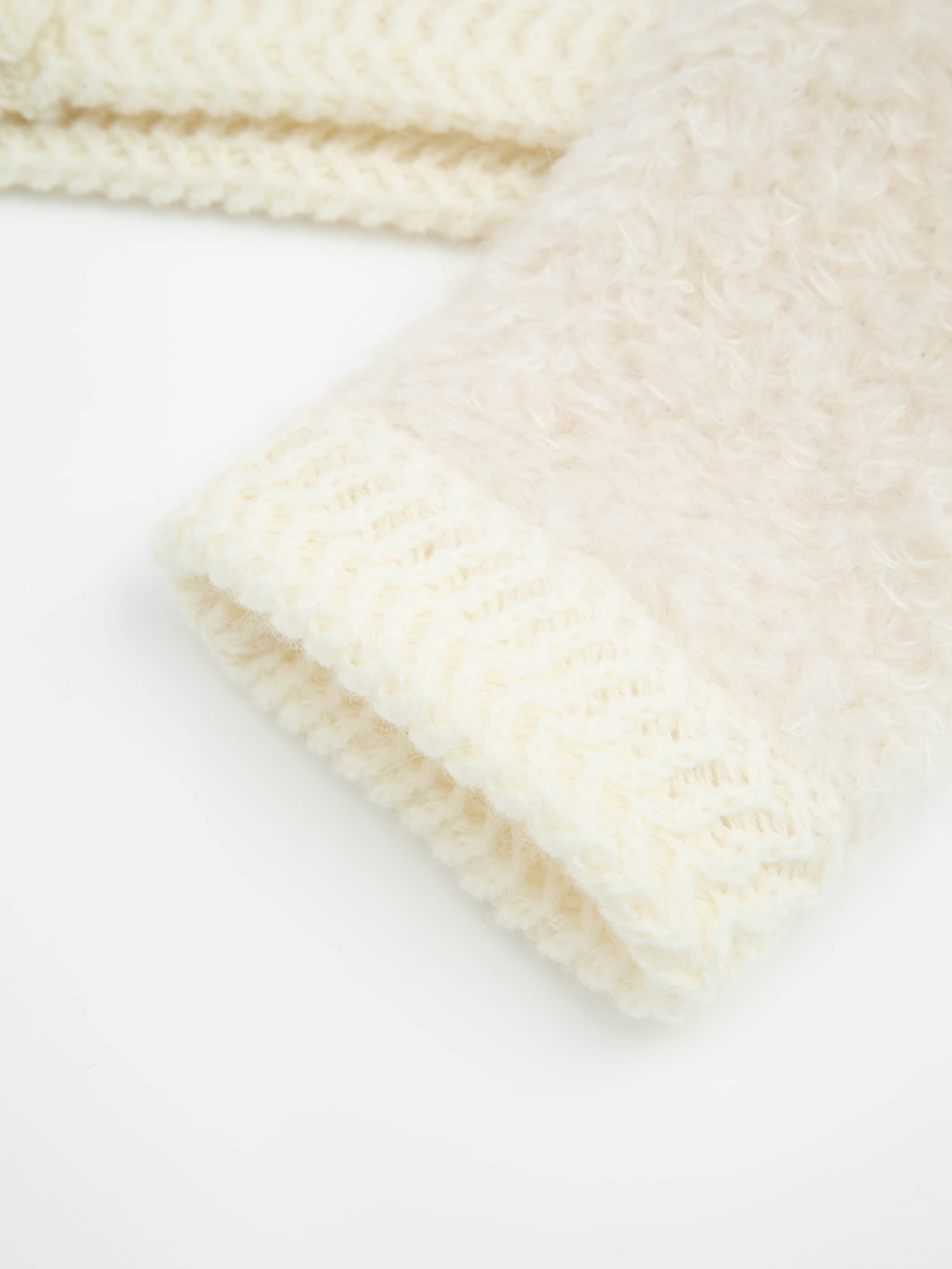 Aurland Chunky Mohair Cardigan Ivory