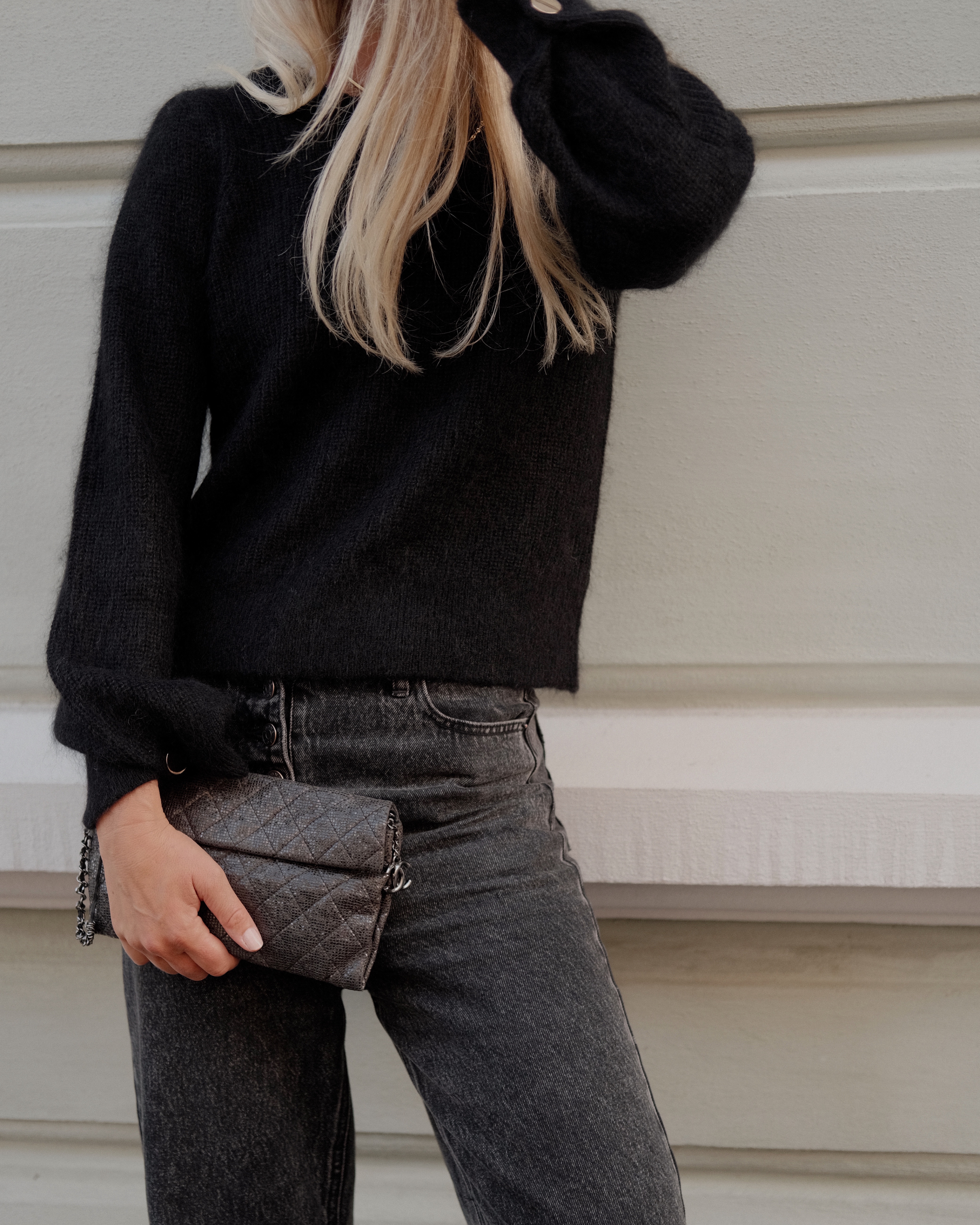 Lista Knitted Sweater Black