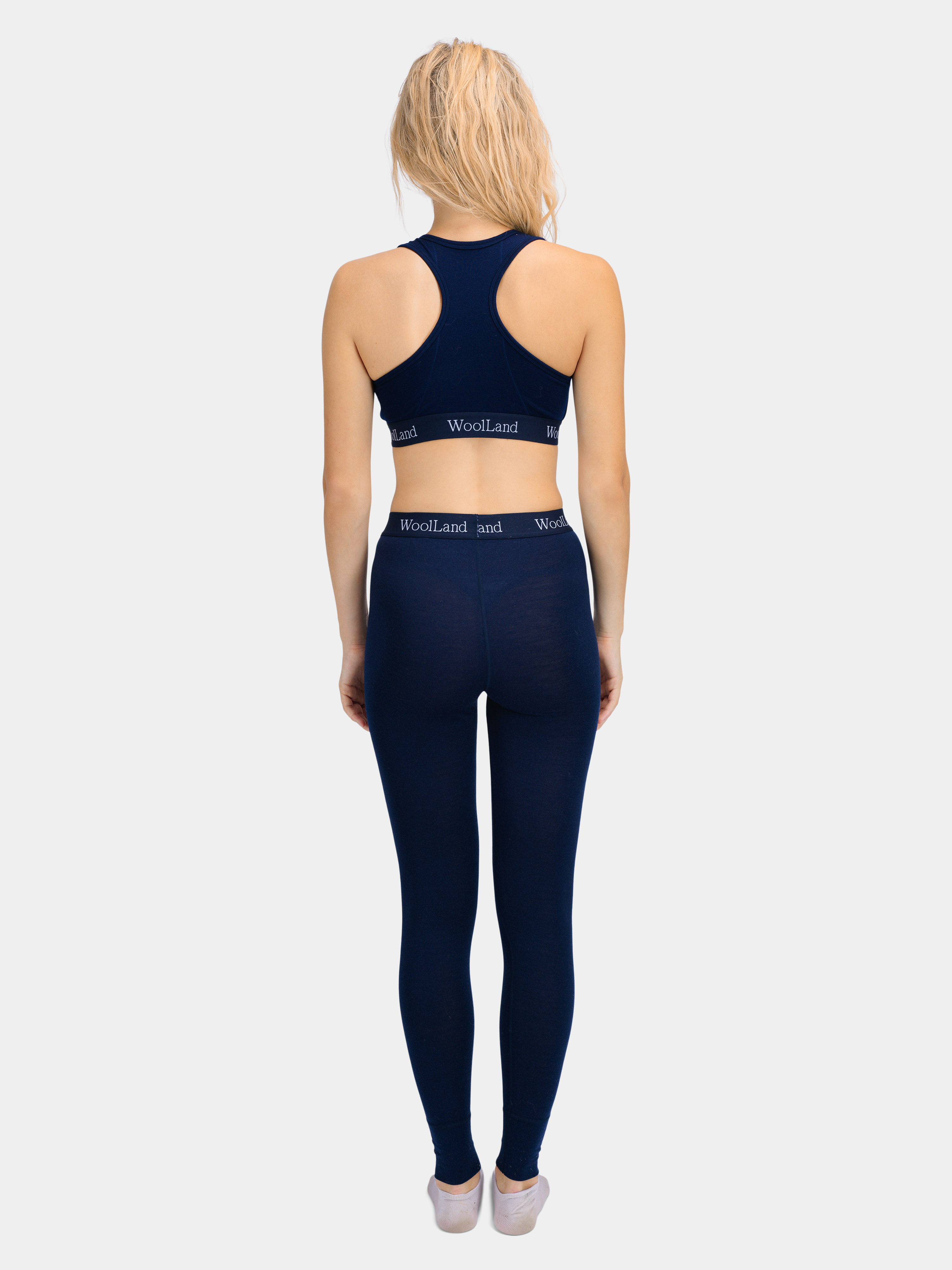 Rena Merino Base Layer Leggings Blue