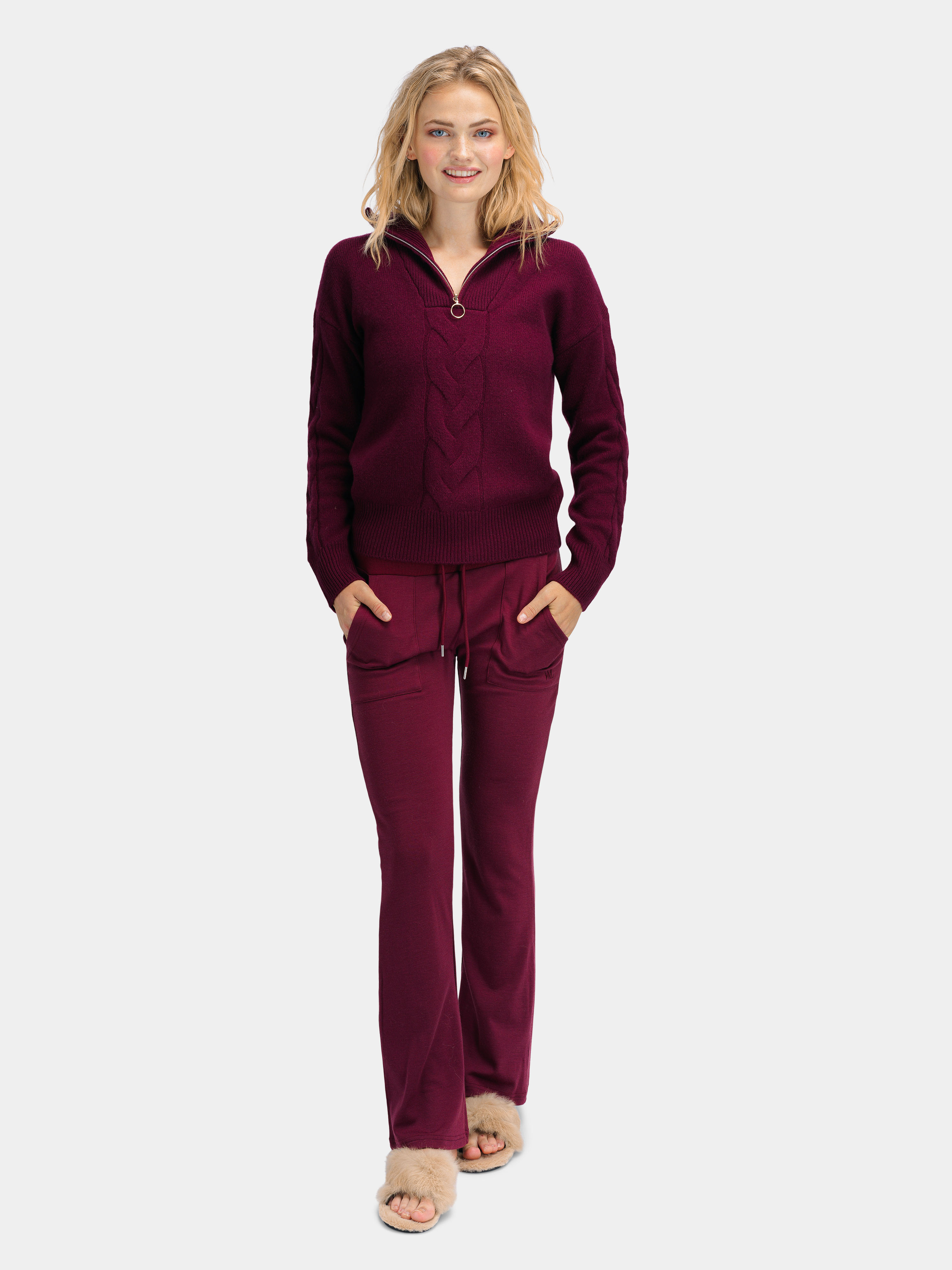 Romsdalshorn Merino Flare Pants Plum