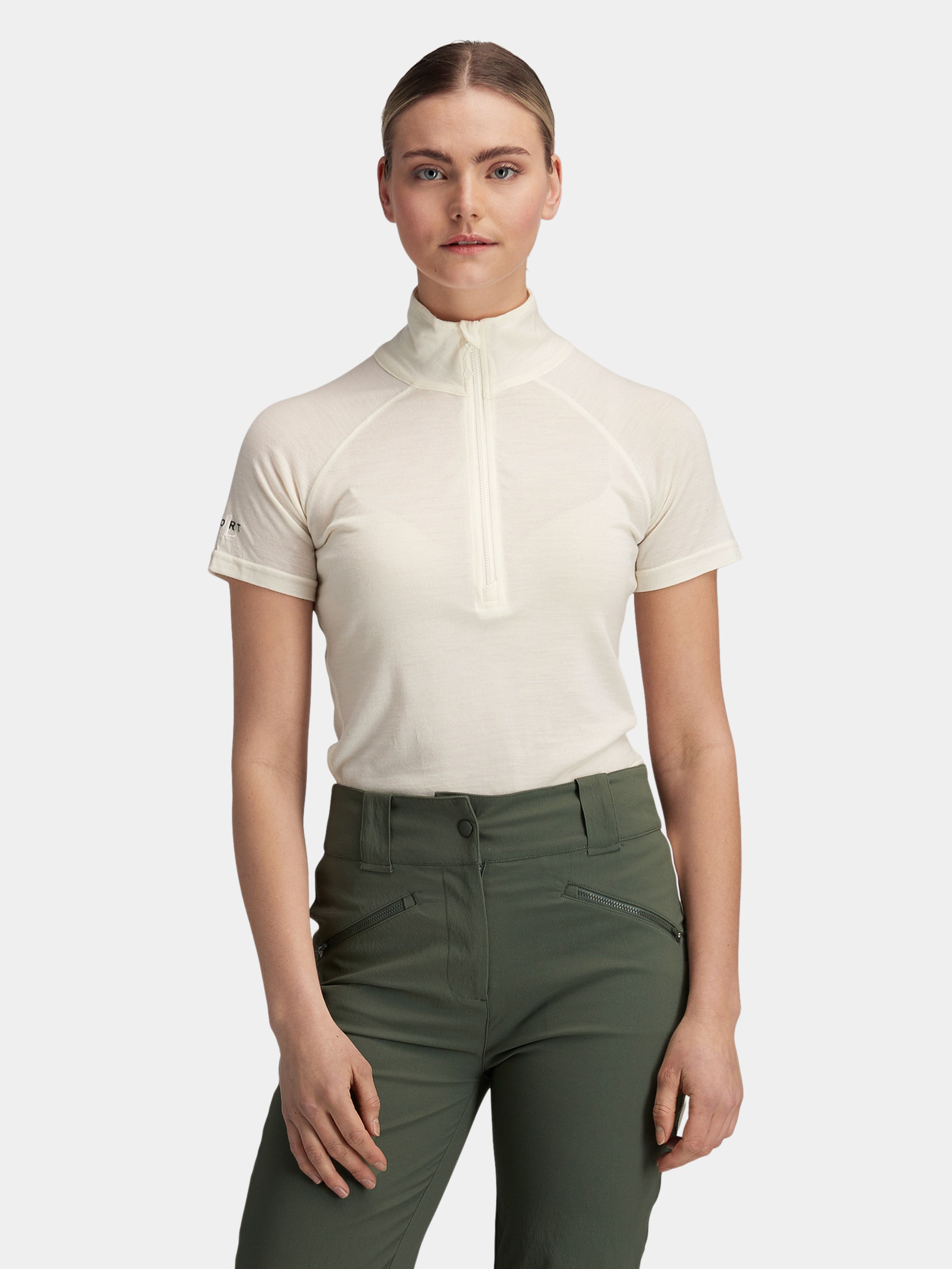 Hilleknuten Short Sleeve Top Snow White