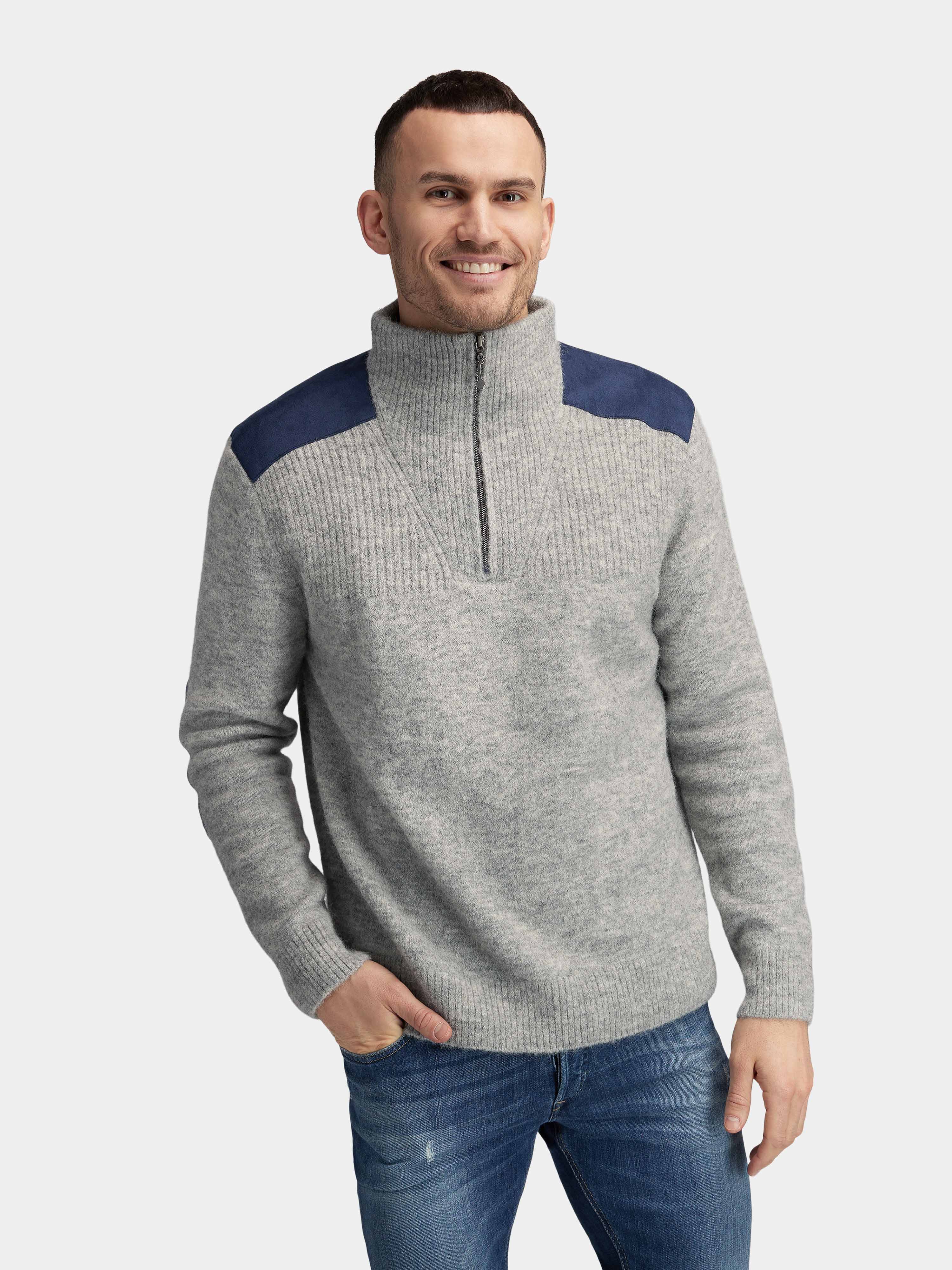 Loen Alpaca Knit Sweater Grey Melange