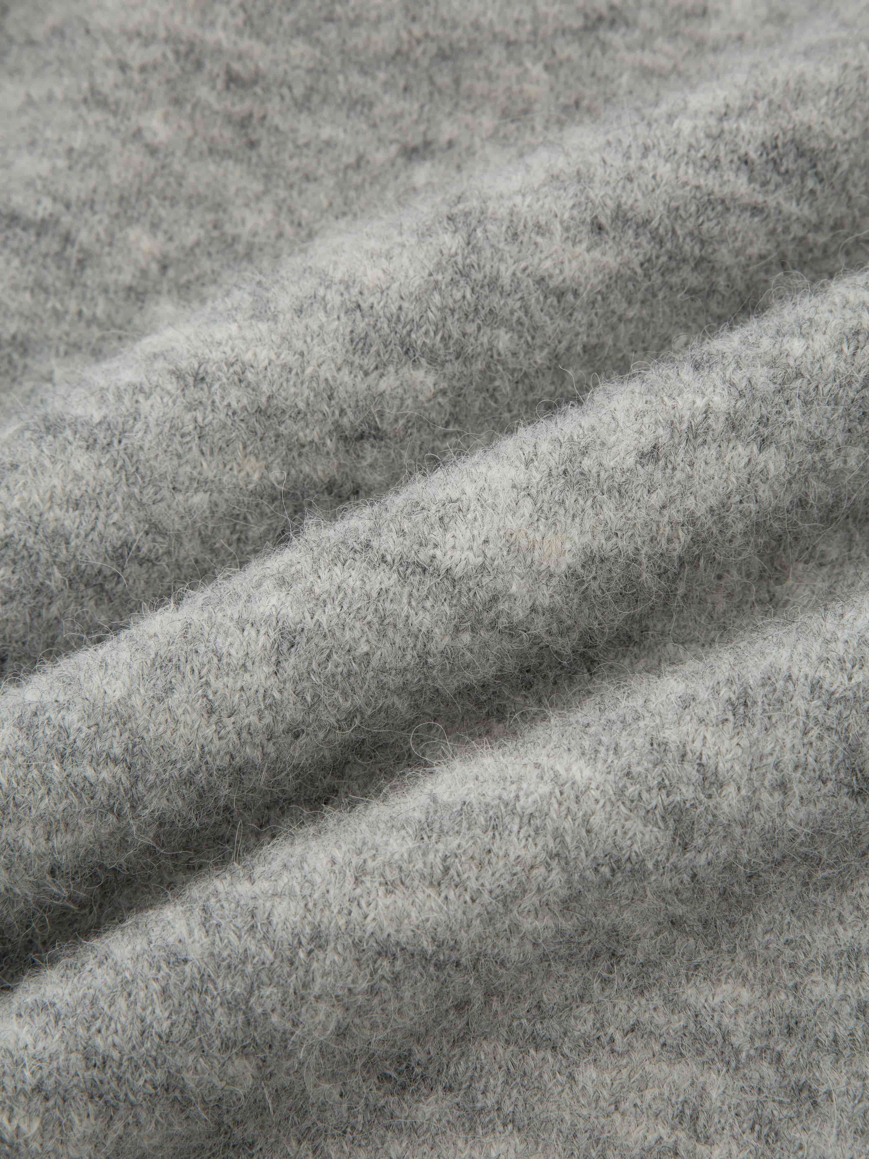 Loen Alpaca Knit Sweater Grey Melange