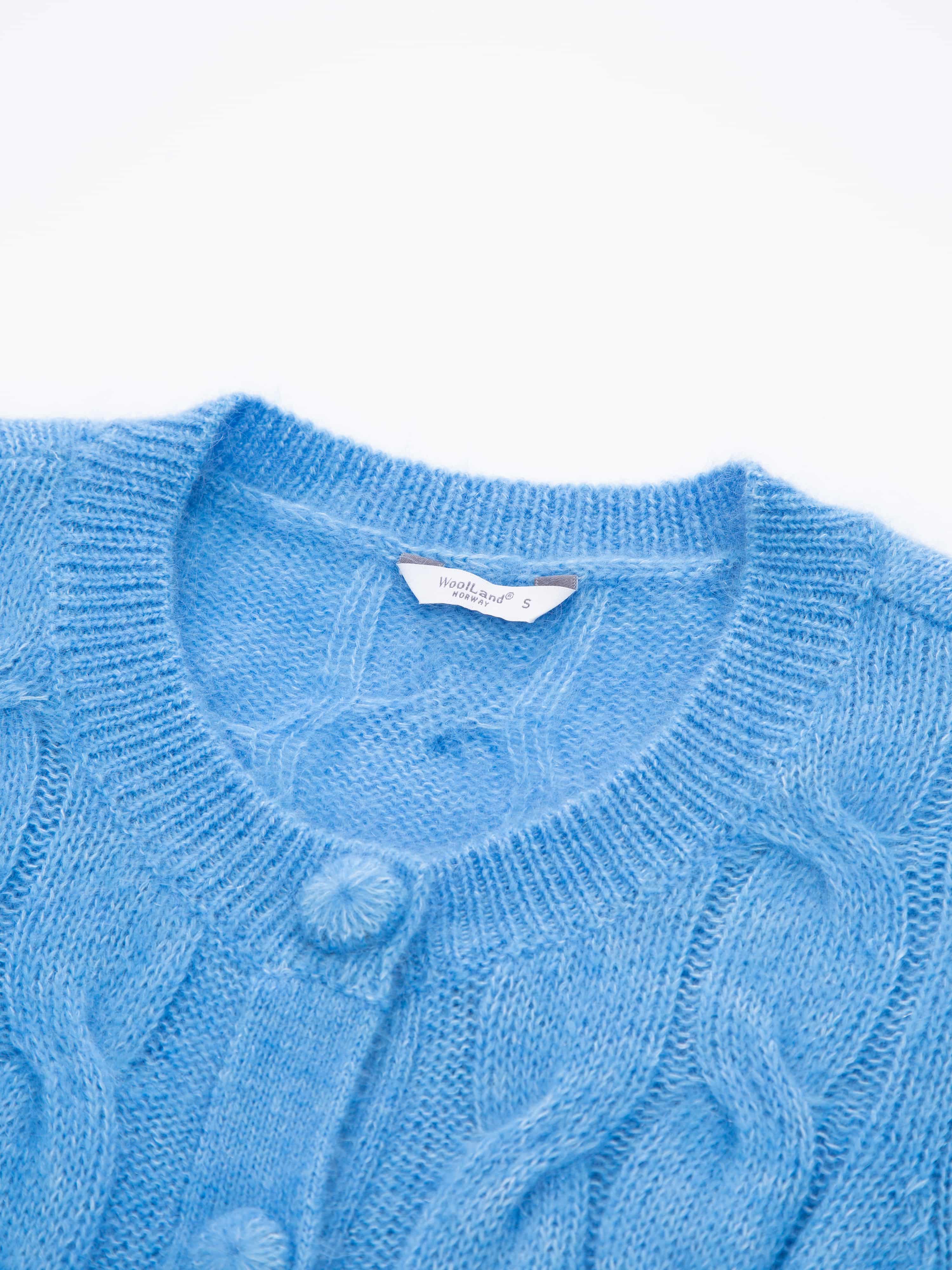 Beerenberg Knitted Cardigan Blue Wave