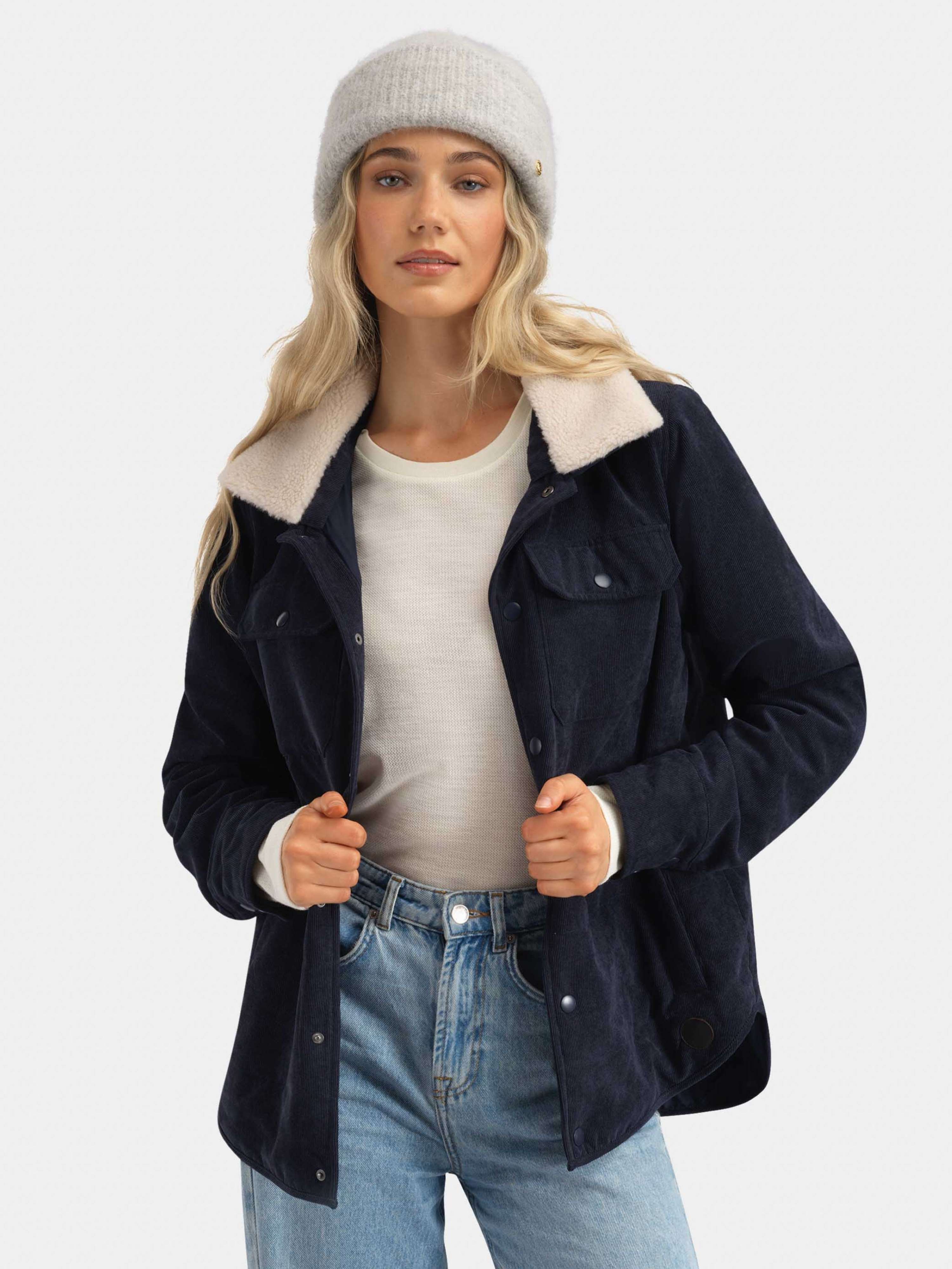 Eidselva Cord Jacket Woman Dark Blue