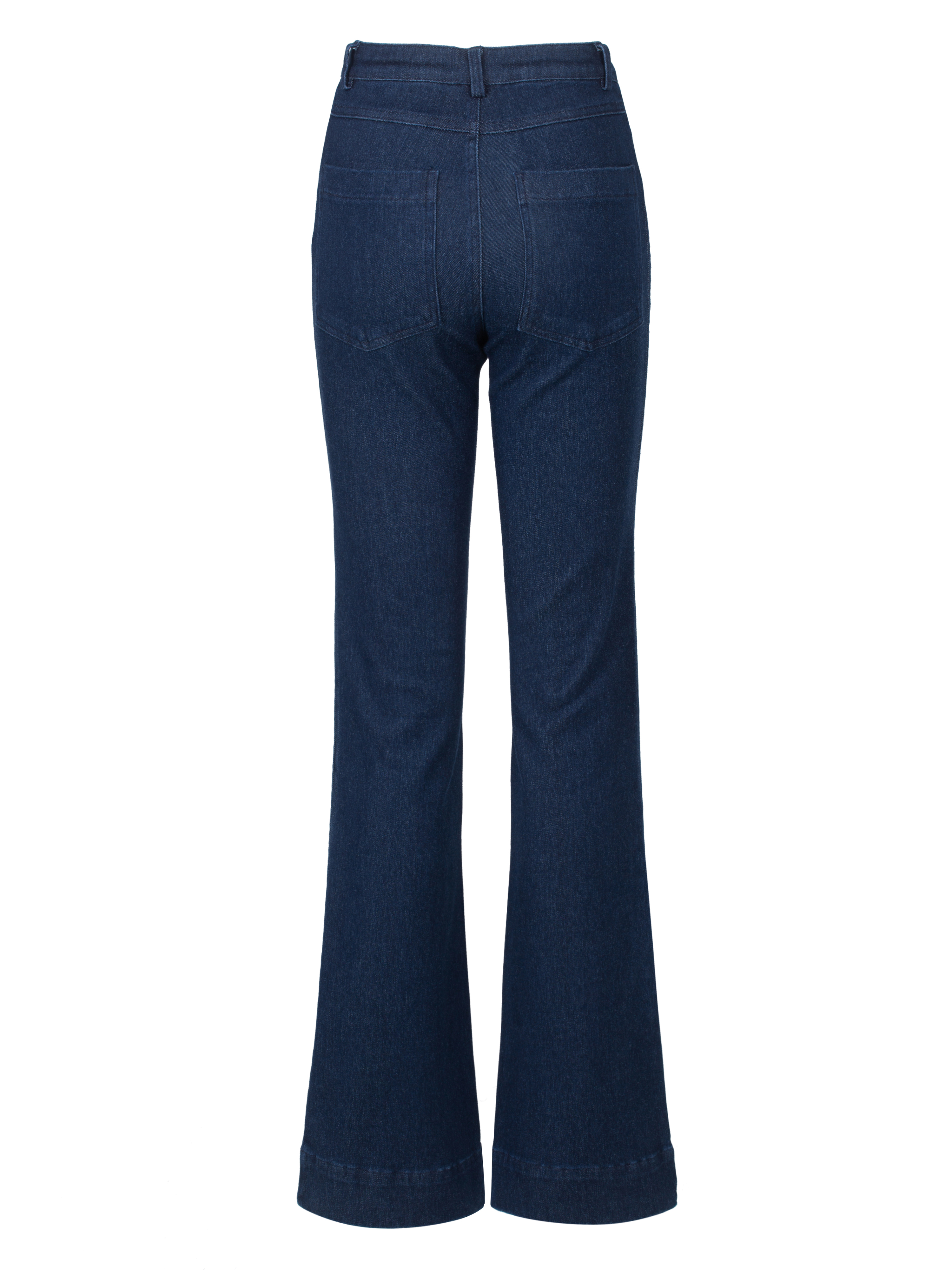 Fløya Wool Jeans - Long  Dark Blue