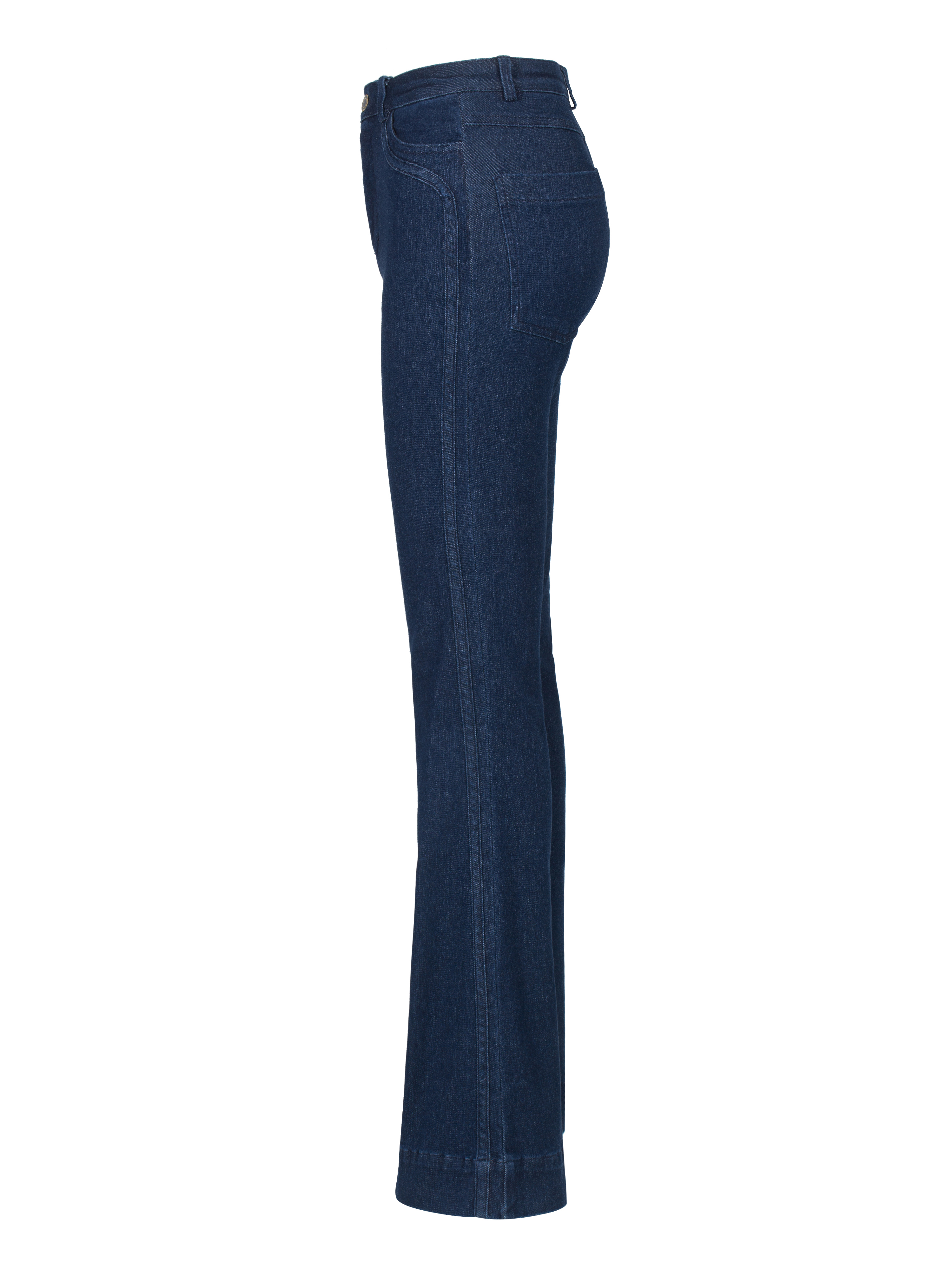Fløya Wool Jeans - Long  Dark Blue