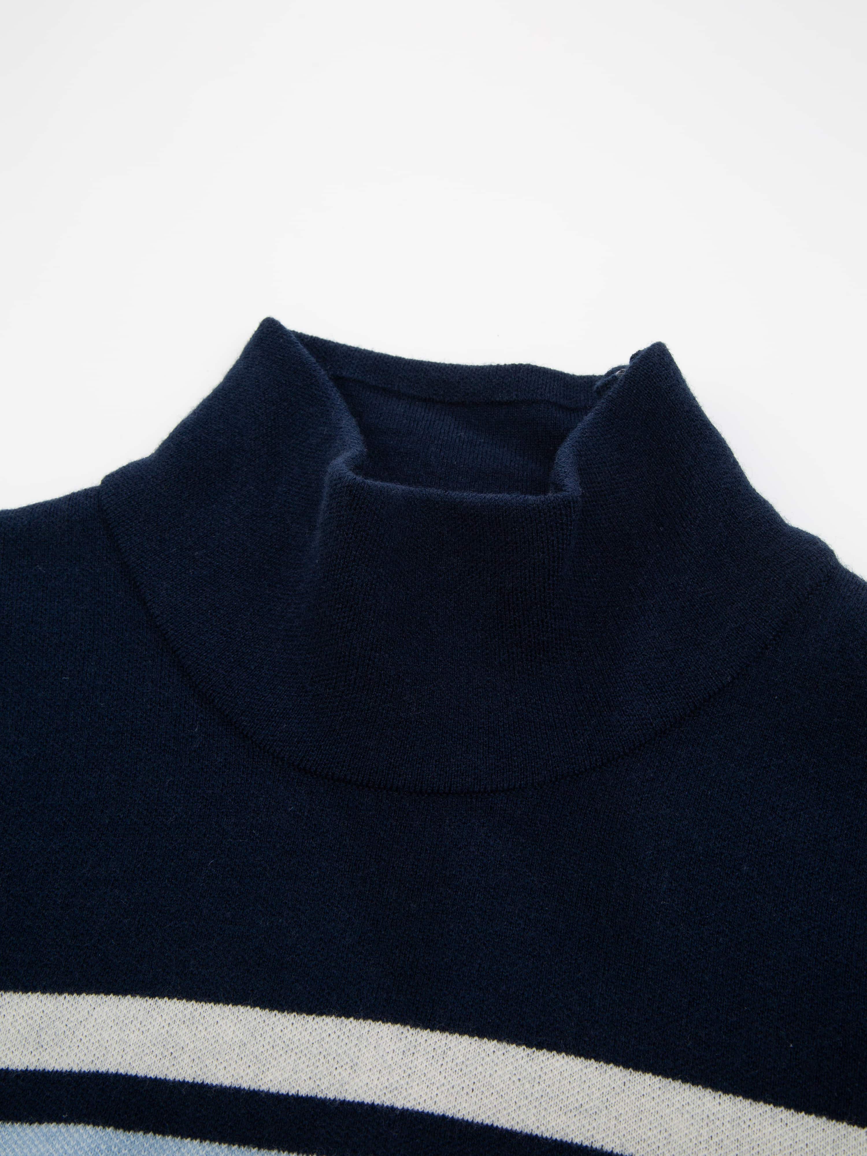 Solsidan Wool Turtleneck  Blue Ink