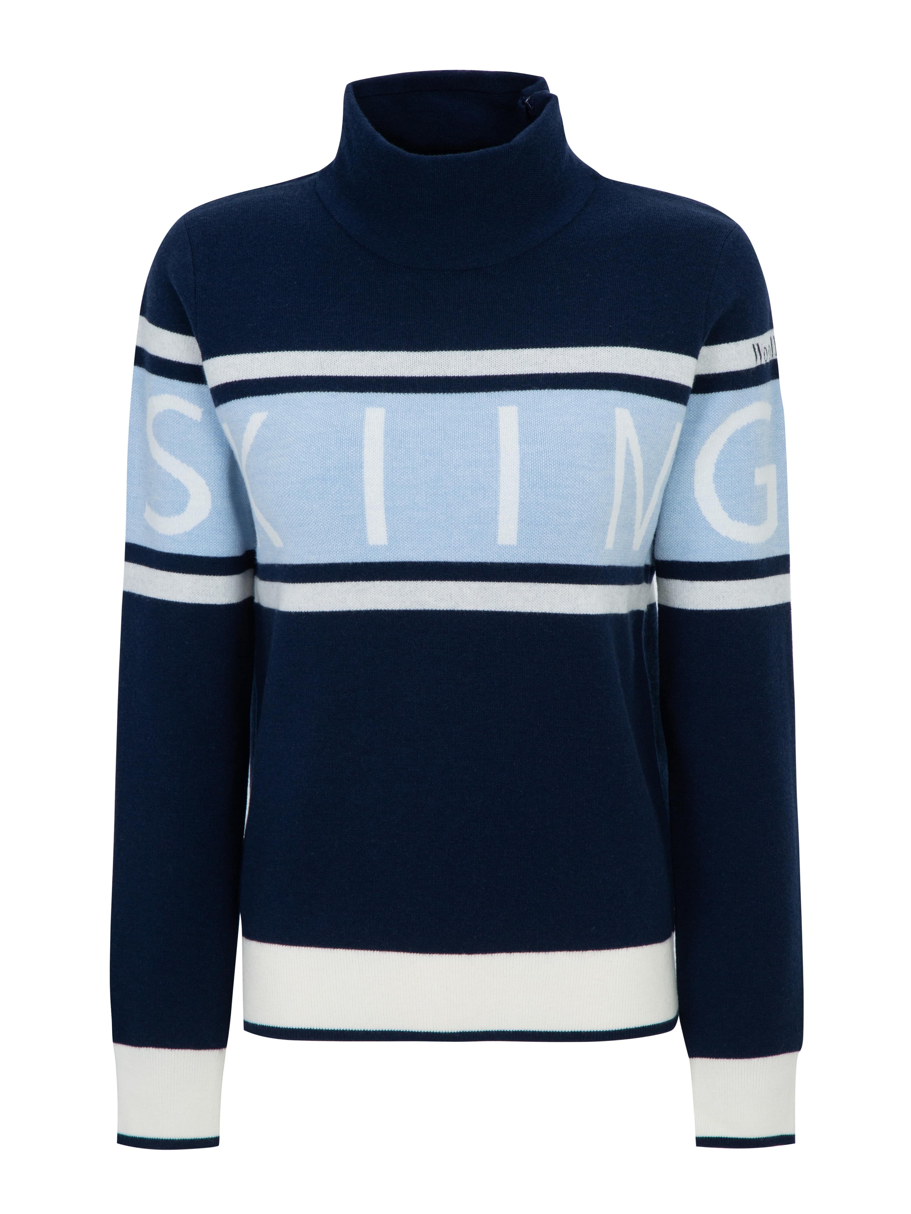 Solsidan Wool Turtleneck  Blue Ink