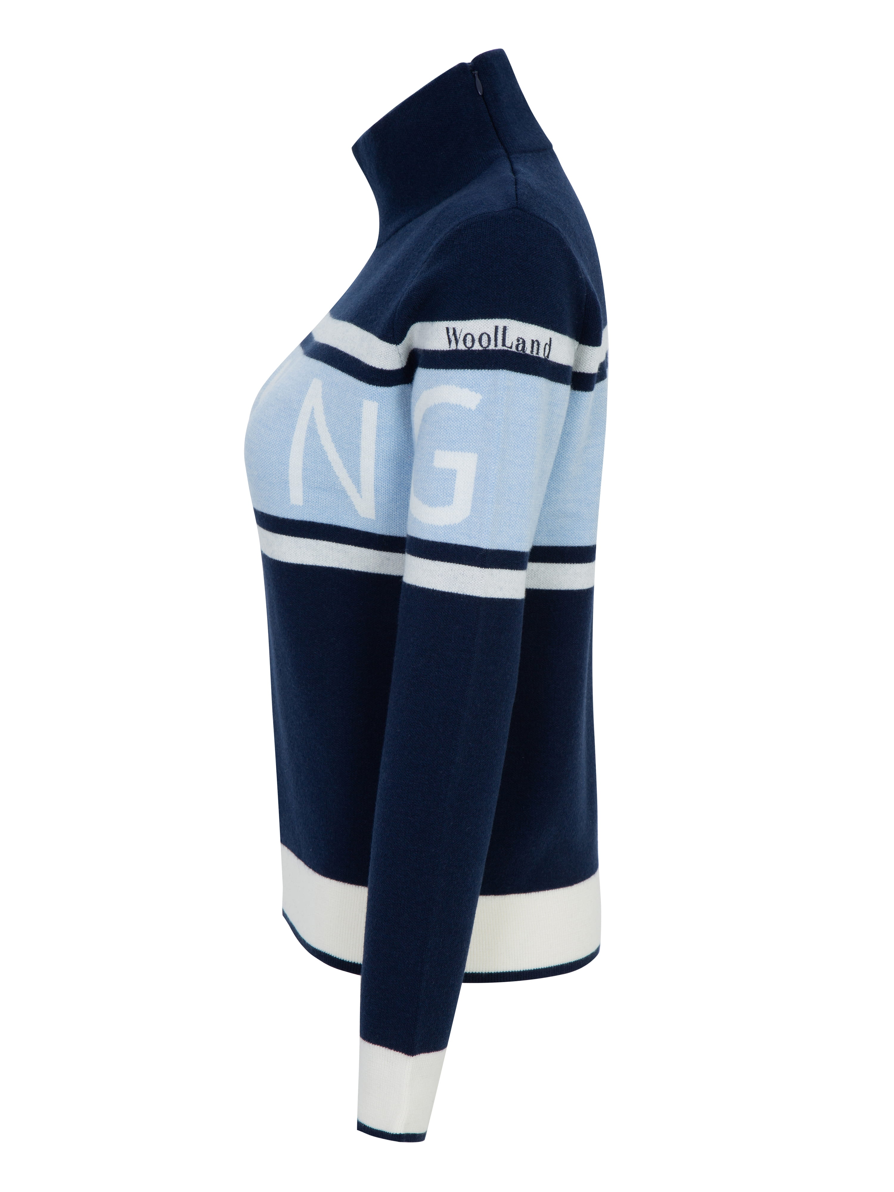 Solsidan Wool Turtleneck  Blue Ink