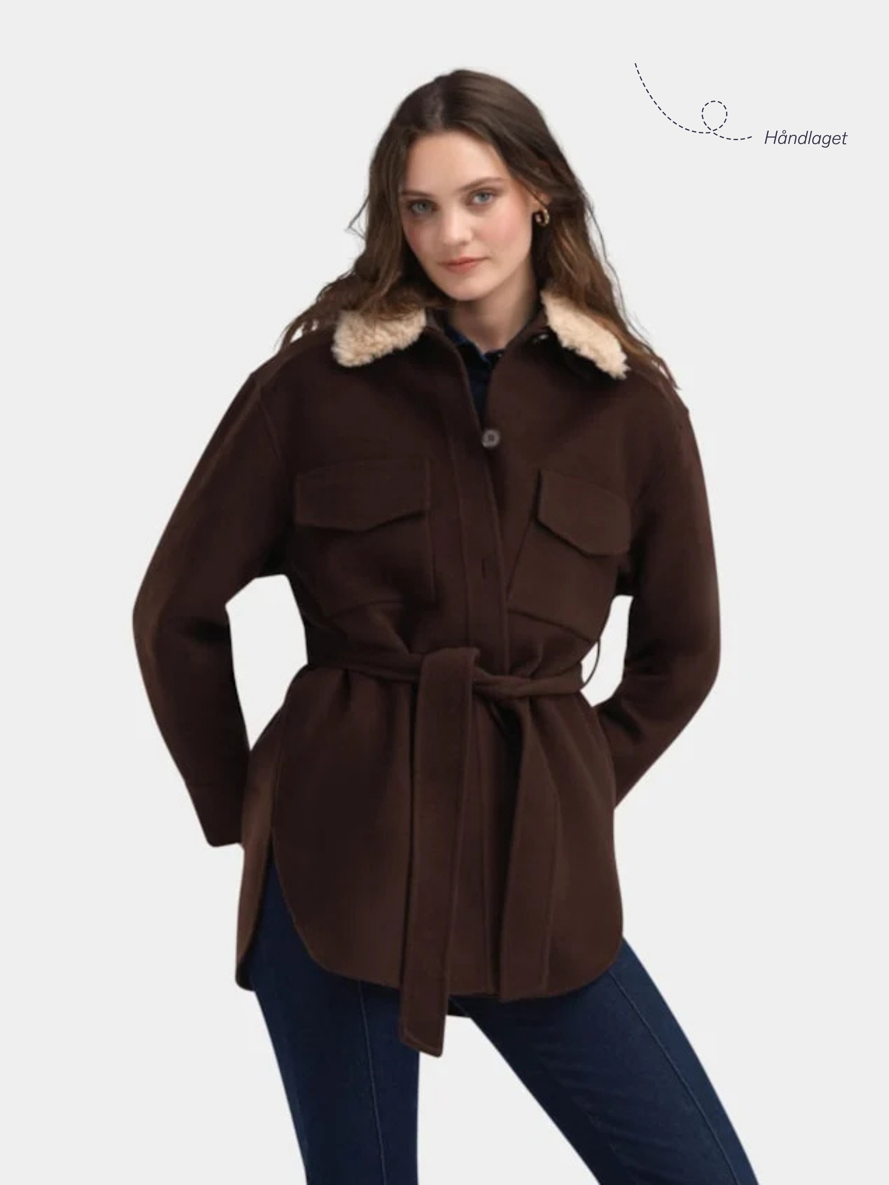 Skålatårnet Wool Jacket  Hot Fudge