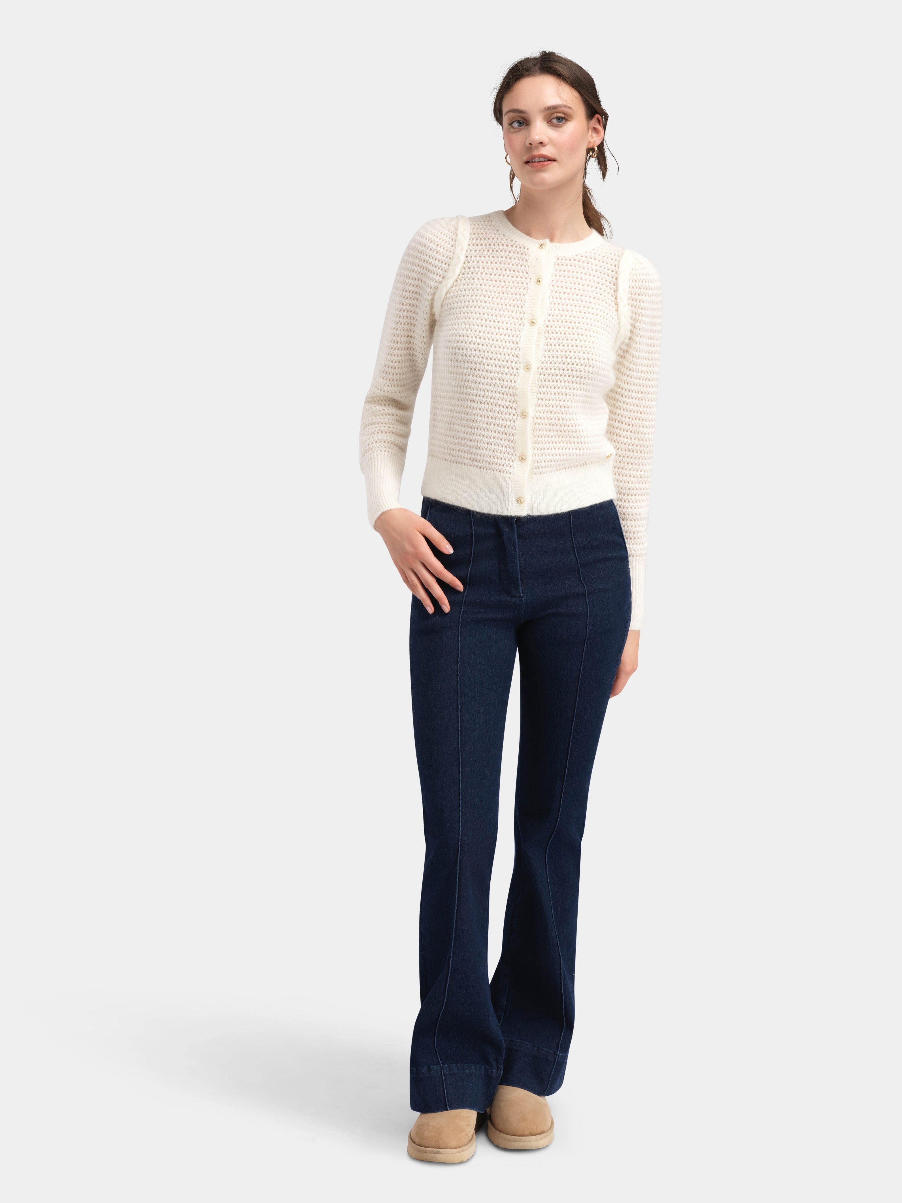 Veten Ulljeans 34" Dark Blue