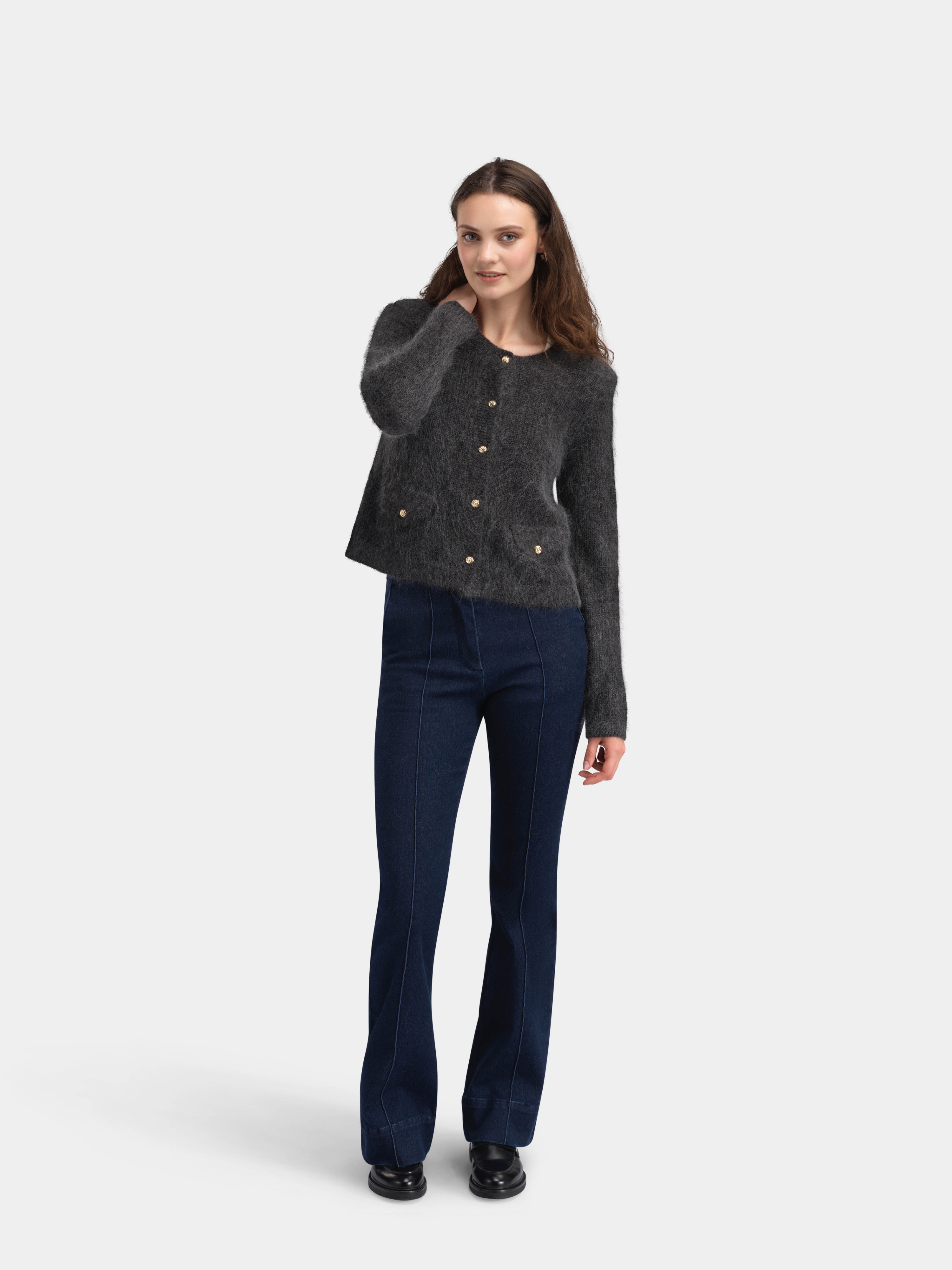 Veten Ulljeans 34" Dark Blue