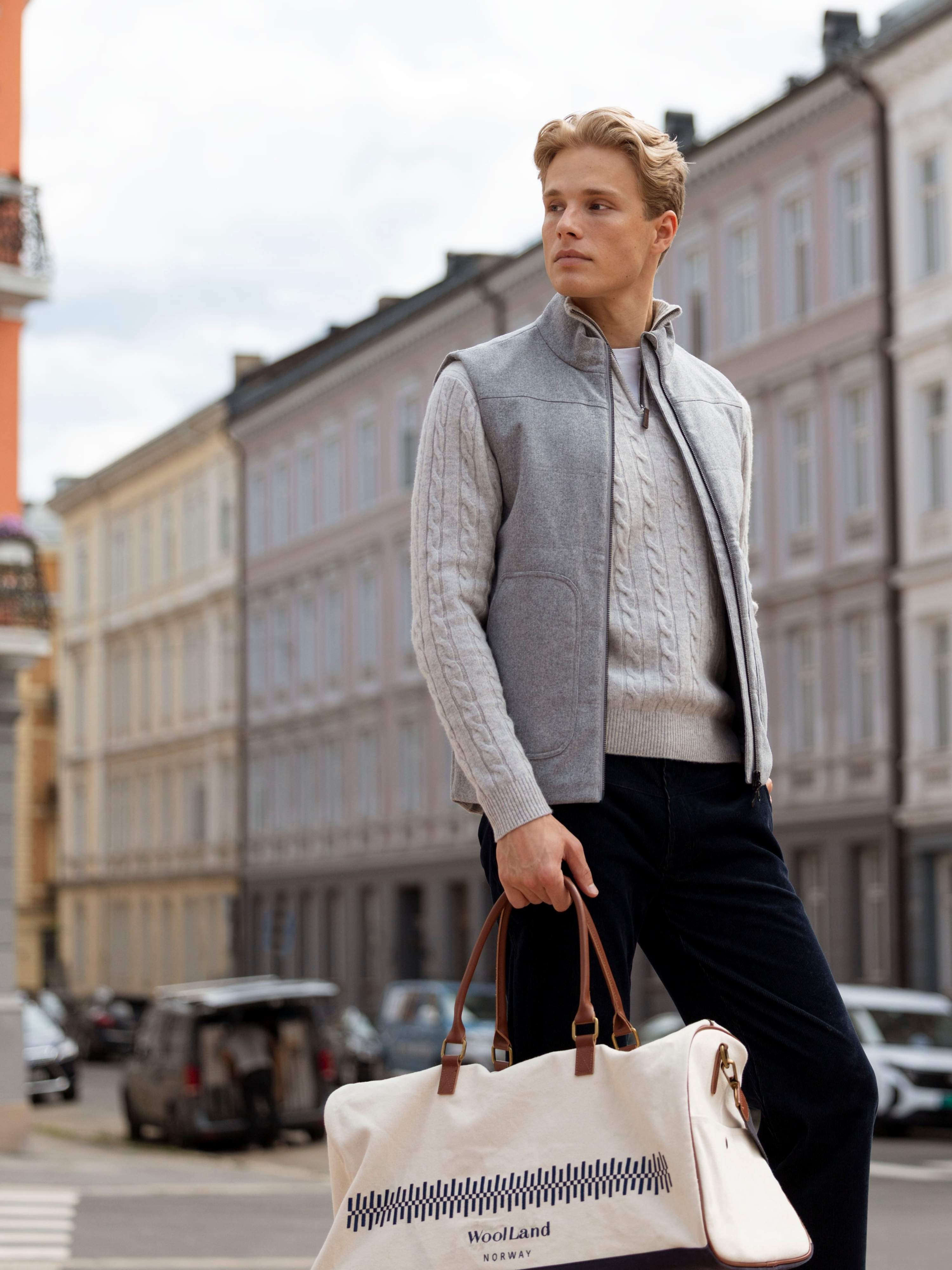 Numedalsvågen Cashmere Sweater  Grey Melange