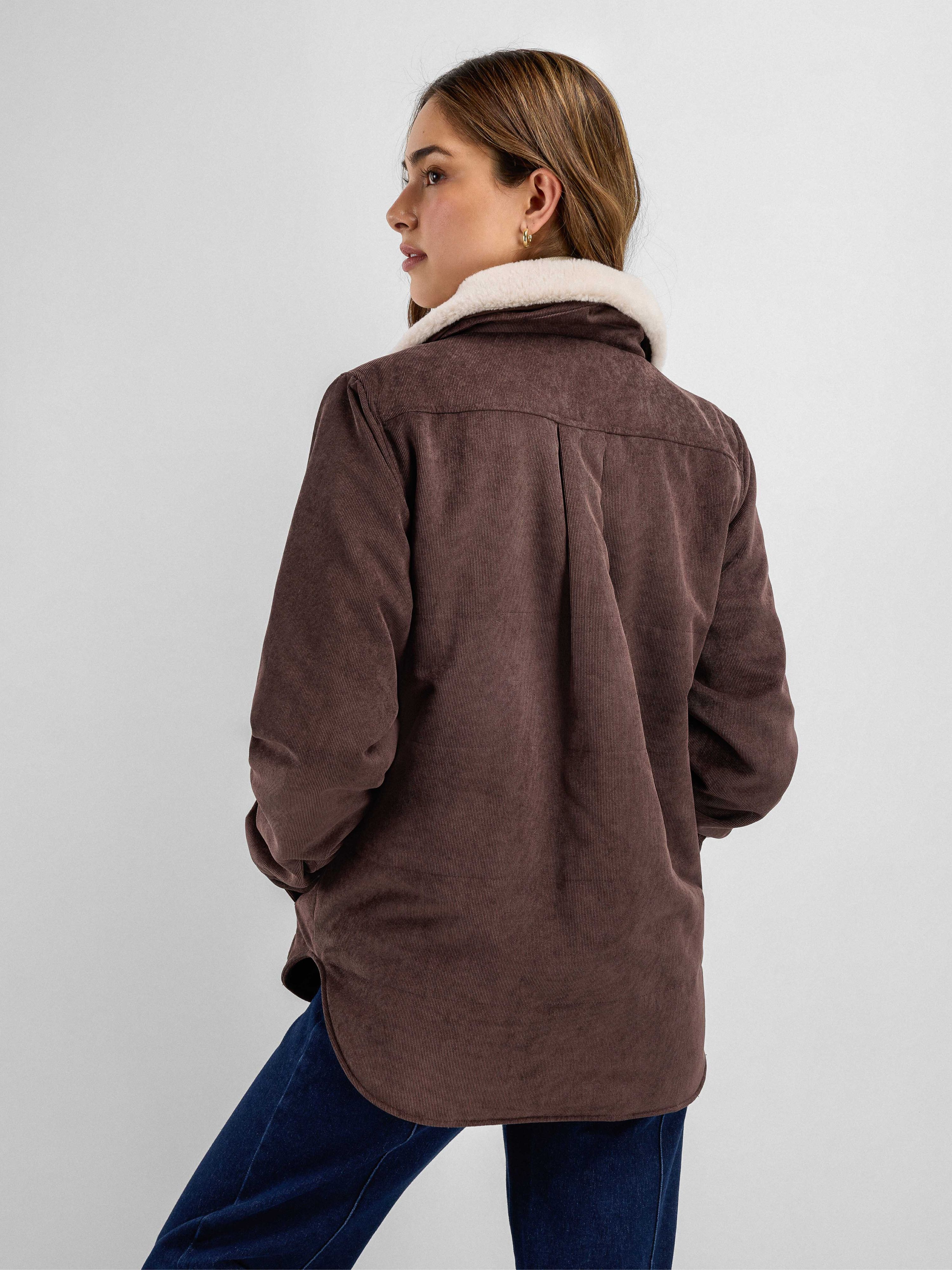 Eidselva Cord Jacket Woman Hot Fudge