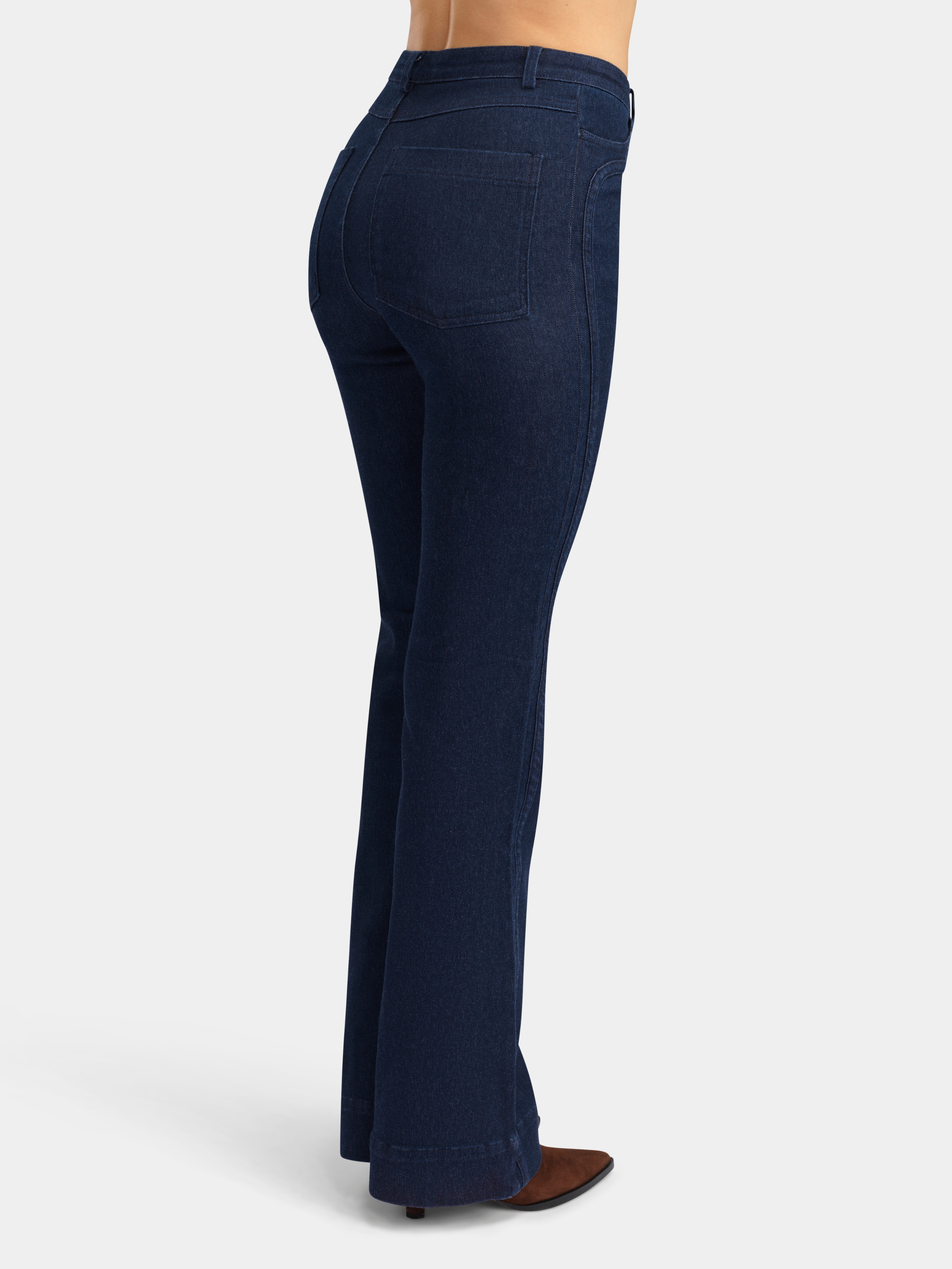 Fløya Wool Jeans - Long  Dark Blue