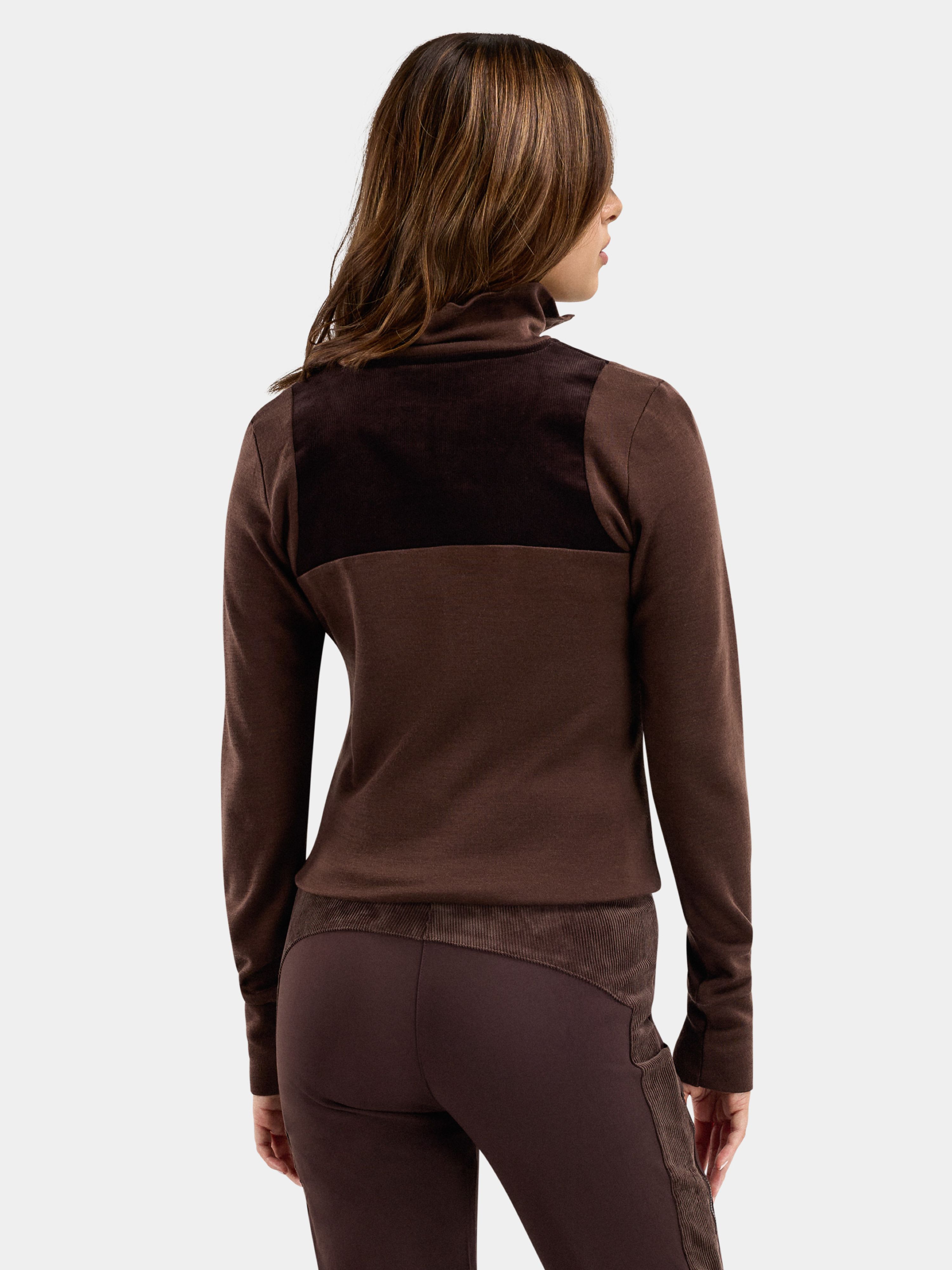 Sirdal Top Cord Woman Hot Fudge