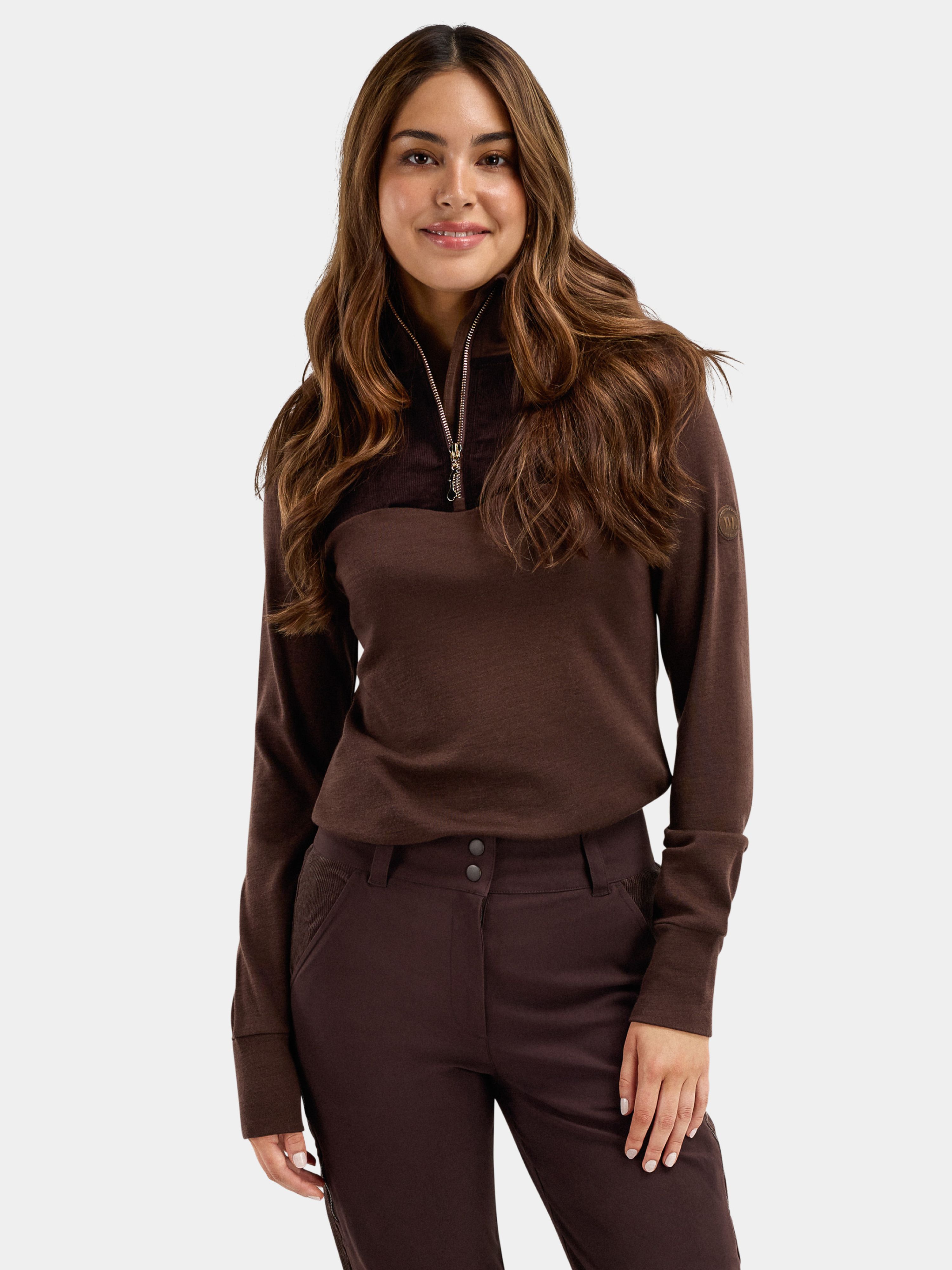Sirdal Top Cord Woman Hot Fudge